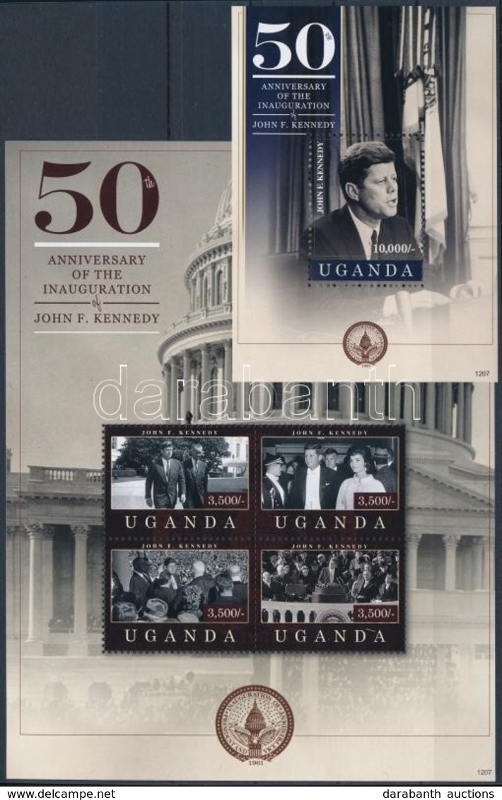 ** 2012 John F. Kennedy Beiktatásának 50. évfordulója Kisív Mi 2834-2837 + Blokk Mi 382 - Altri & Non Classificati