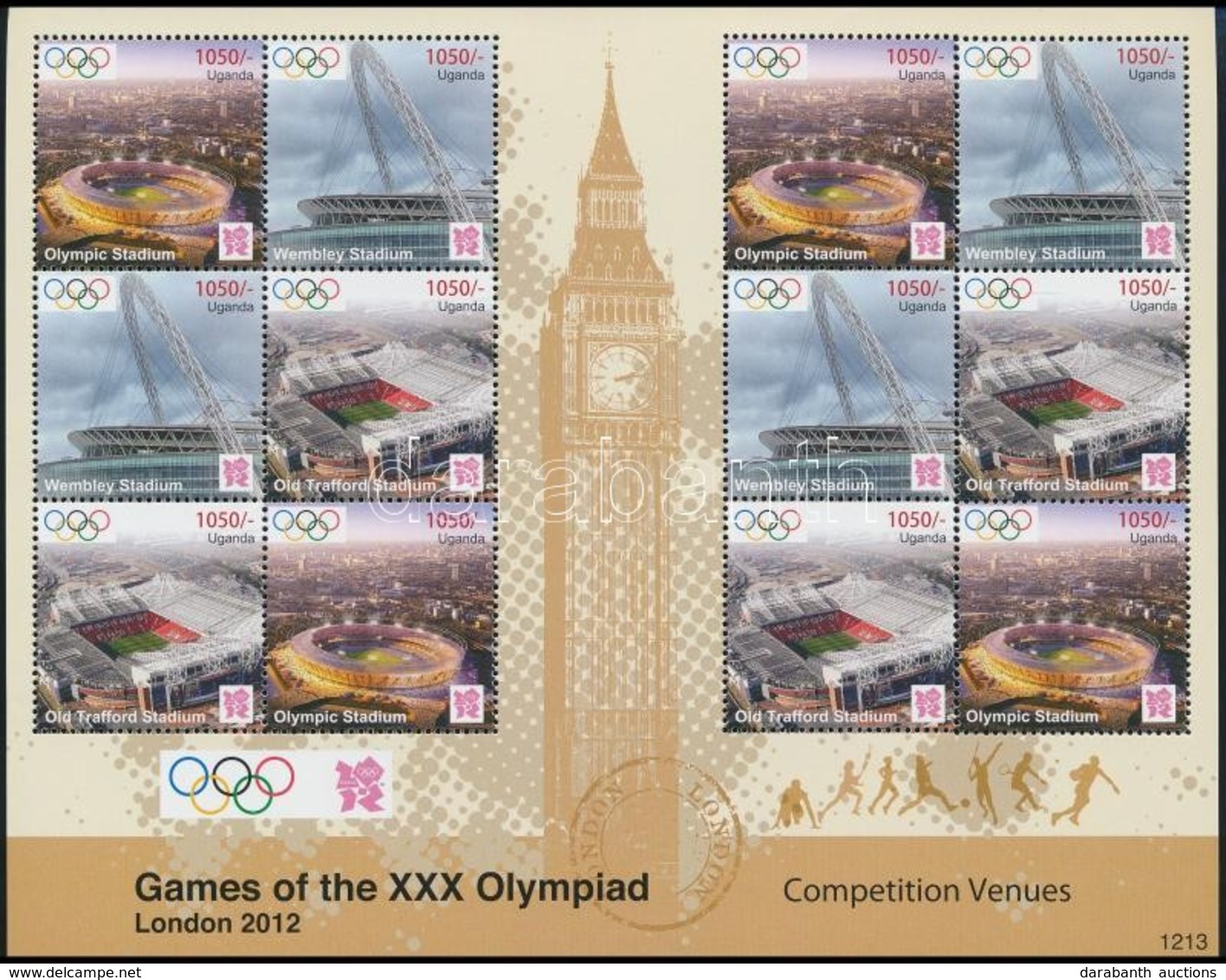 ** 2012 Olimpia Kisív,
Olympic Mini Sheet
Mi 2869-2871 - Sonstige & Ohne Zuordnung