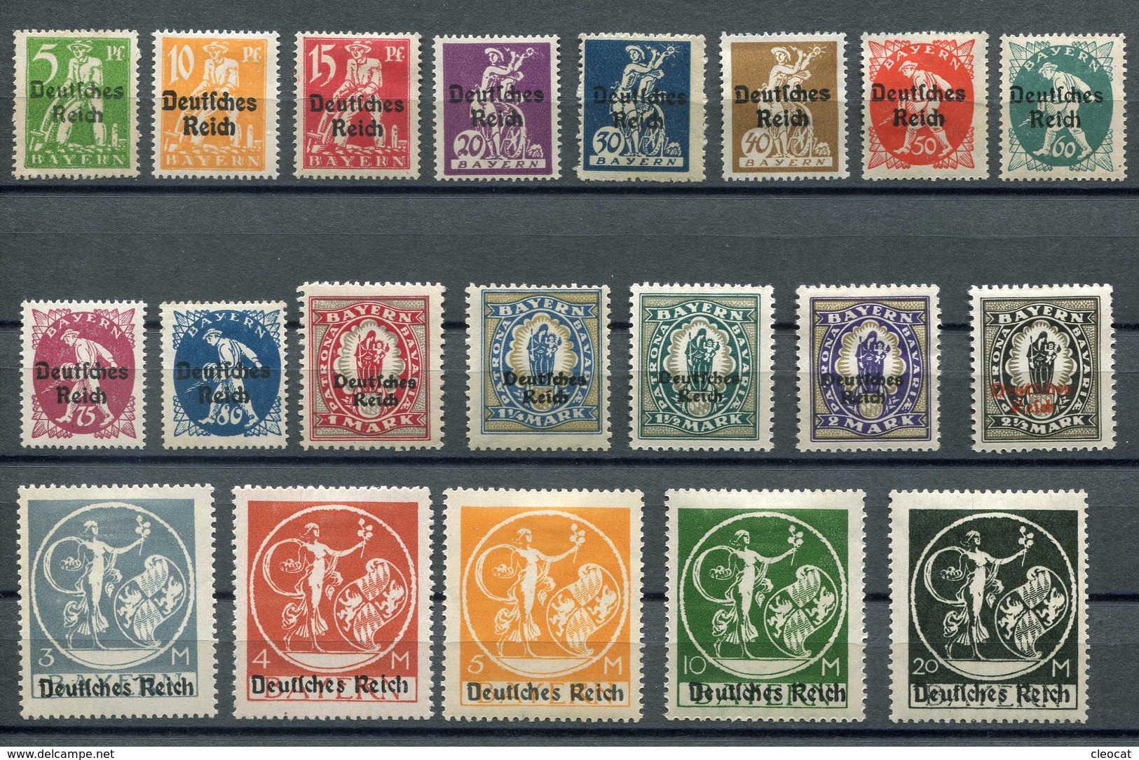 Deutsches Reich Mi Nr. 119-138* - Neufs