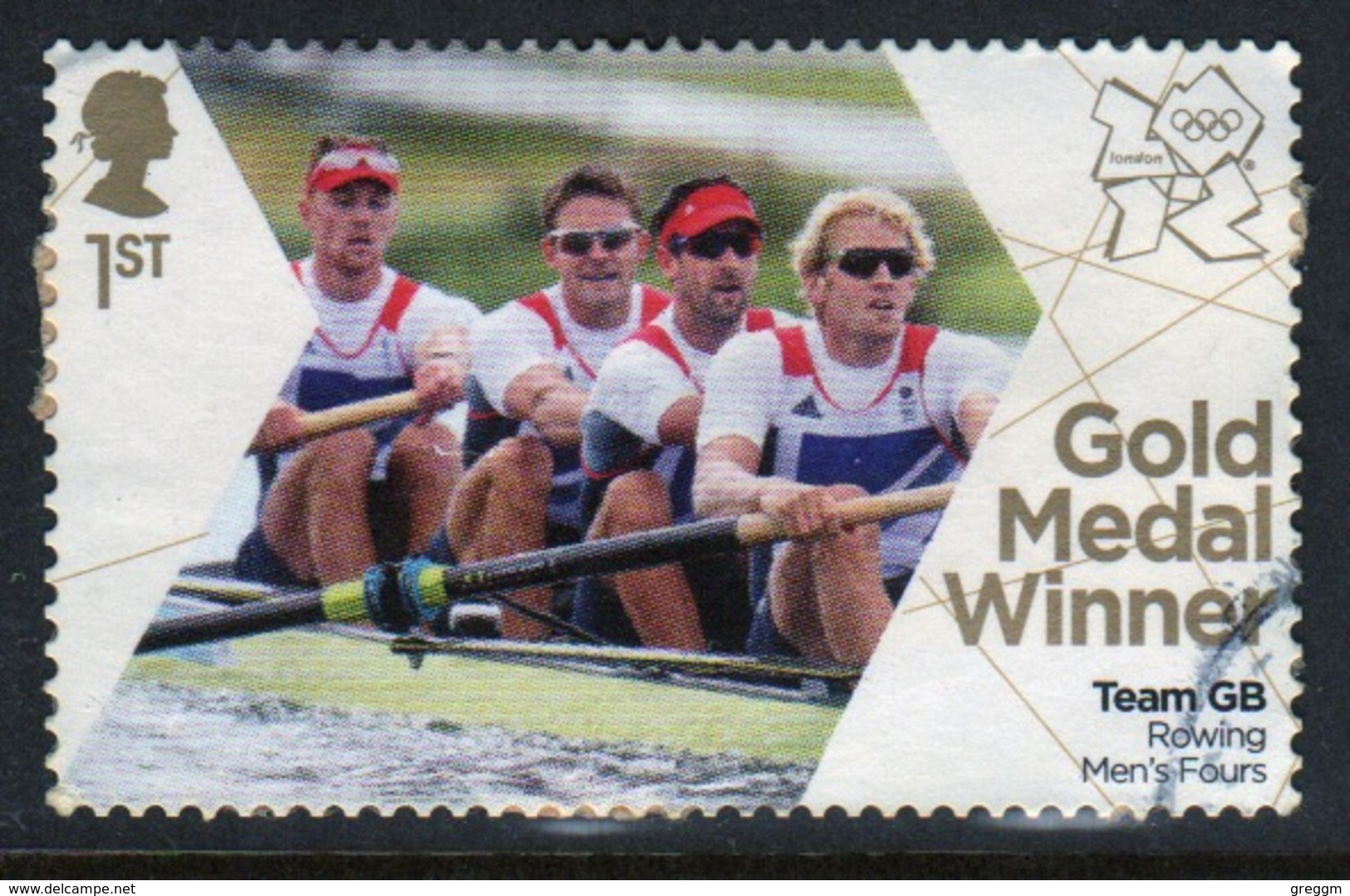 Great Britain 2012 Olympics Gold Medal Winners For Rowing Fine Used. - Used Stamps