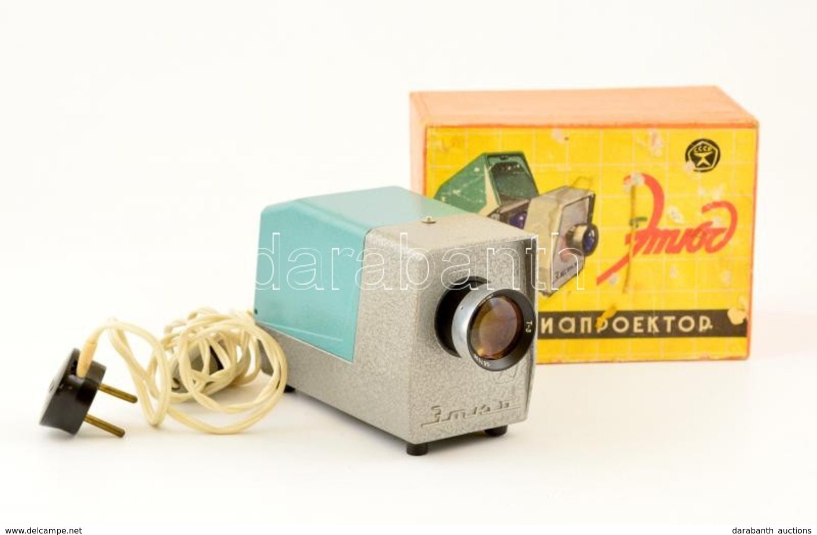 FED Etud Diavetítő, Eredeti Dobozában, Jó állapotban  / Vintage Russian Slide-projector, With Original Box, In Good Cond - Fotoapparate