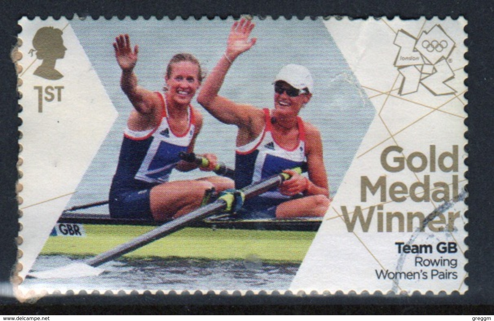 Great Britain 2012 Olympics Gold Medal Winners For Rowing Fine Used. - Used Stamps