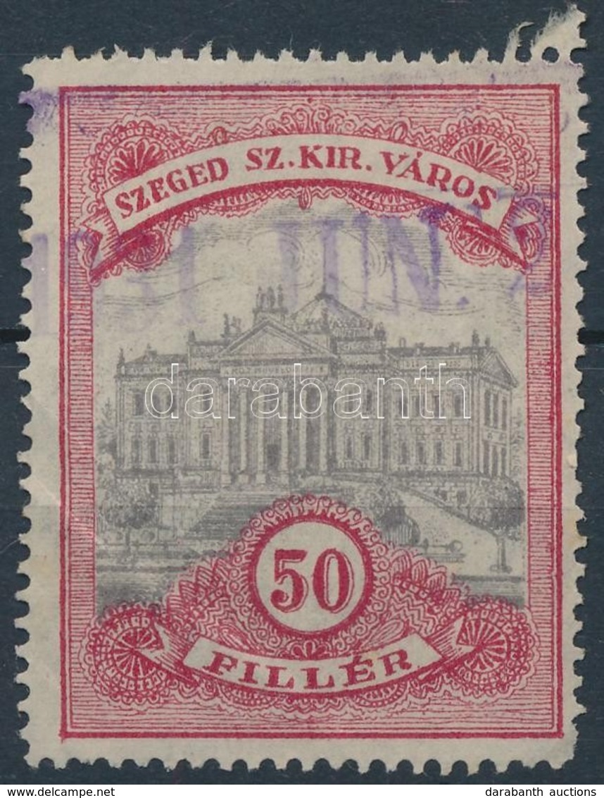 1927 Szeged Városi 50f Illetékbélyeg (1.500) - Non Classificati