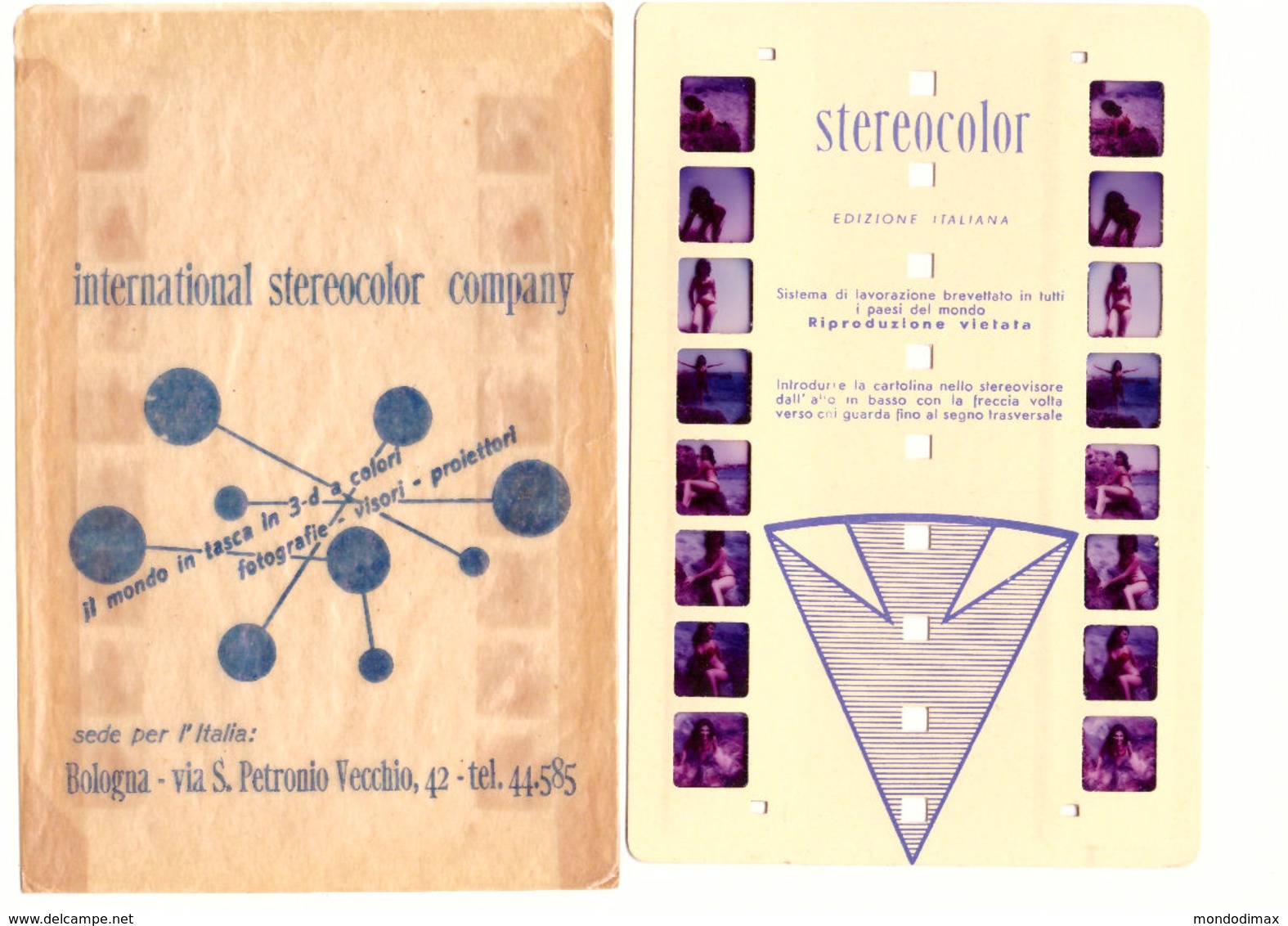 STRISCIA STEREOSCOPICA ATTRICE HEDDA LYNTON NO VIEW MASTER - Visionneuses Stéréoscopiques