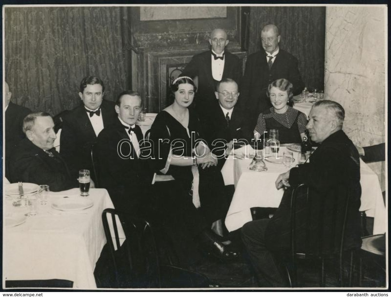 1937 A Bars-körmöci Mikulás Estély, Az Elnökség és A Közönség Egy Része, 2 Db Fotó, Hátuljukon Feliratozva - Altri & Non Classificati