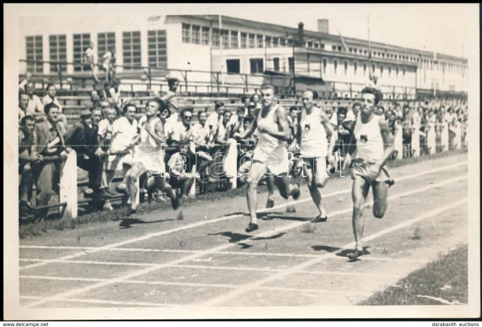 Cca 1952 Nagykanizsa, Futóverseny, Homonnay, Gerebrés, Pintér Béla, 13x18 Cm - Altri & Non Classificati