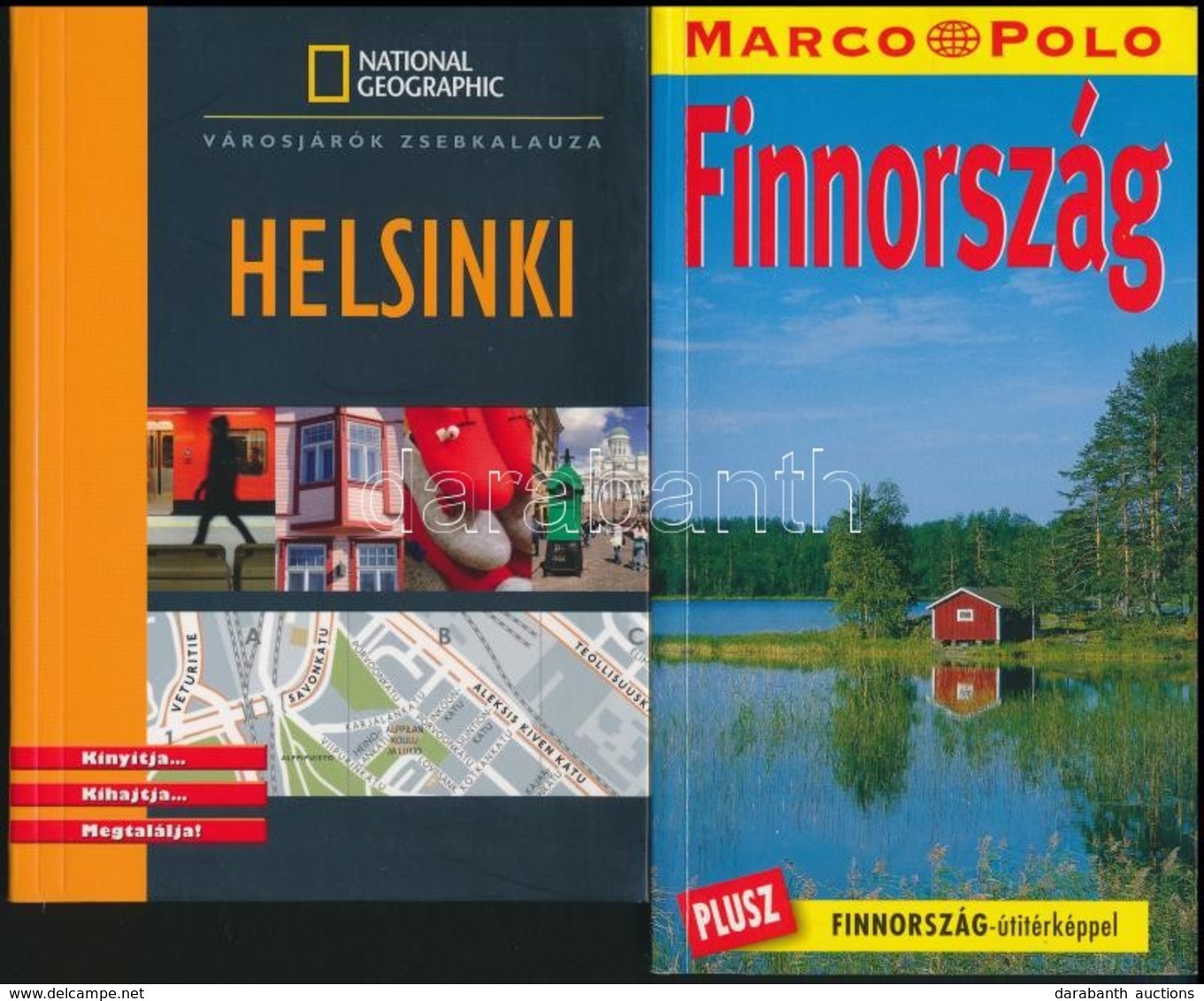 Roland Birkhold: Finnország. Marco Polo. Bp.,é.n., Corvina. Kiadói Papírkötés. +Hélene Le Tac: Helsinki. National Geogra - Non Classificati