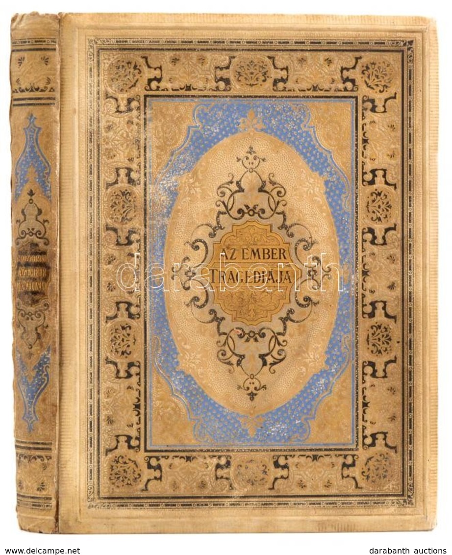 Madách Imre: Az Ember Tragédiája. Zichy Mihály Húsz Képével, Rézfénymetszetben. Bp., 1888, Athenaeum, 231 P.+19 T. Másod - Non Classificati