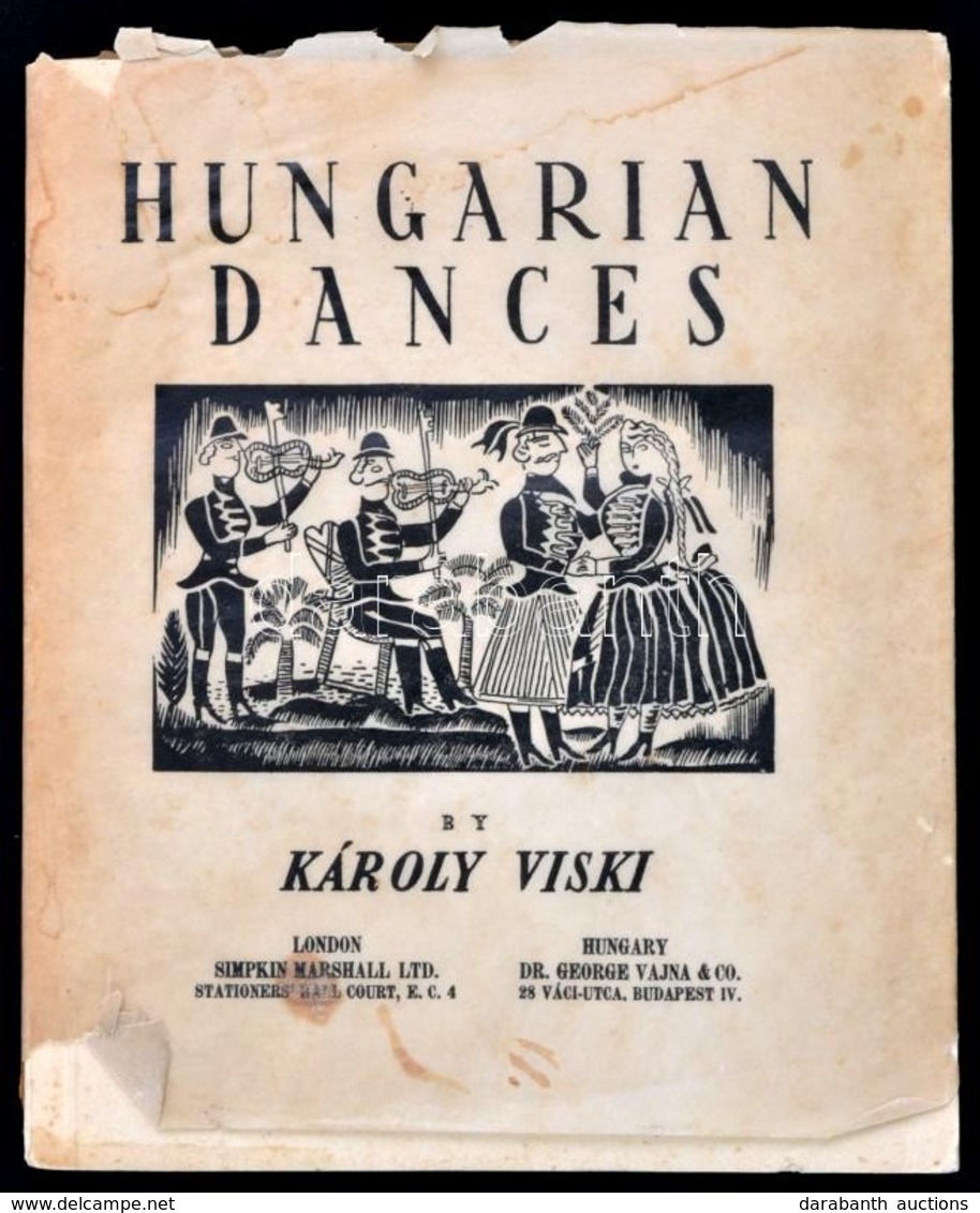 Viski Károly: Hungarian Dances. London - Bp., 1937, Marshall - Vajna. Kicsit Kopott Papírkötésben, Jó állapotban. - Non Classificati