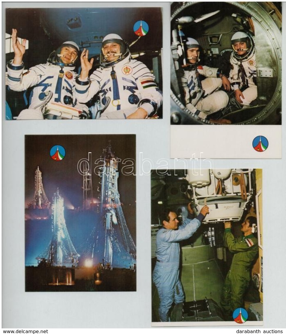 ** 14 Db MODERN űrhajős Képeslap: Szovjet-Magyar Közös Űrrepülés 1980 / 14 Modern Soviet-Hungarian Astronautics, Astrona - Non Classificati