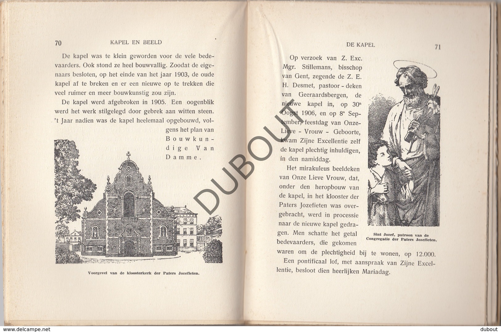 Boek Onze Lieve Vrouw van den Oudenberg GERAARDSBERGEN -R. Labyn 1934 Geïllustreerd door K. Verhoeft (N721)