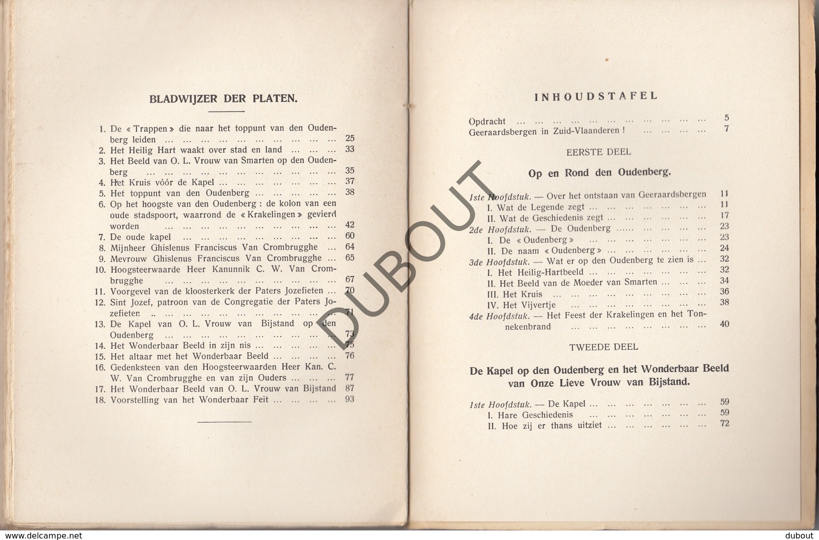 Boek Onze Lieve Vrouw van den Oudenberg GERAARDSBERGEN -R. Labyn 1934 Geïllustreerd door K. Verhoeft (N721)