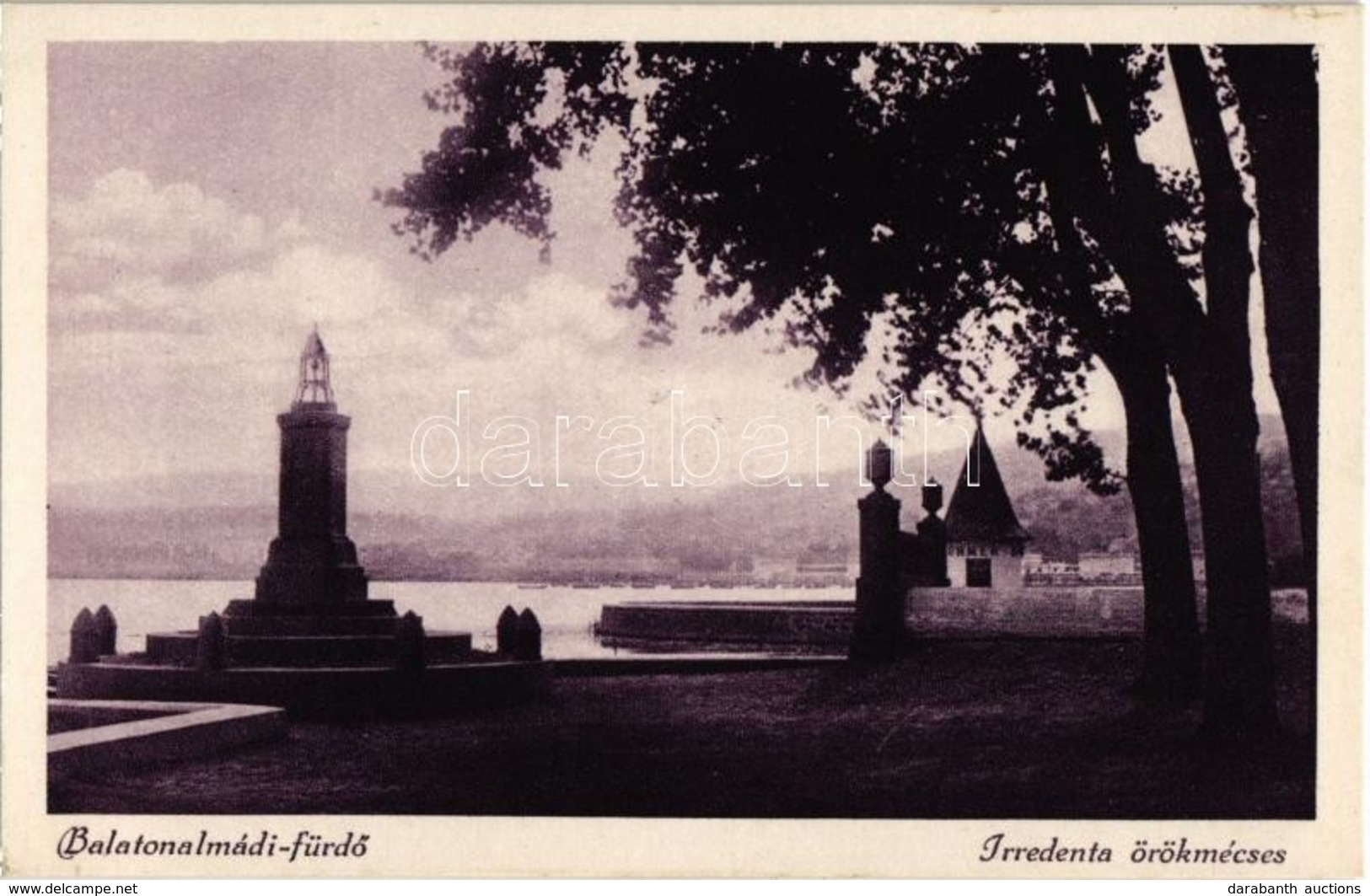 ** T1 Balatonalmádi-fürdő, Irredenta örökmécses. Hátoldalon World Jamboree Of The Boy Scouts In Hungary  1933 - Non Classificati