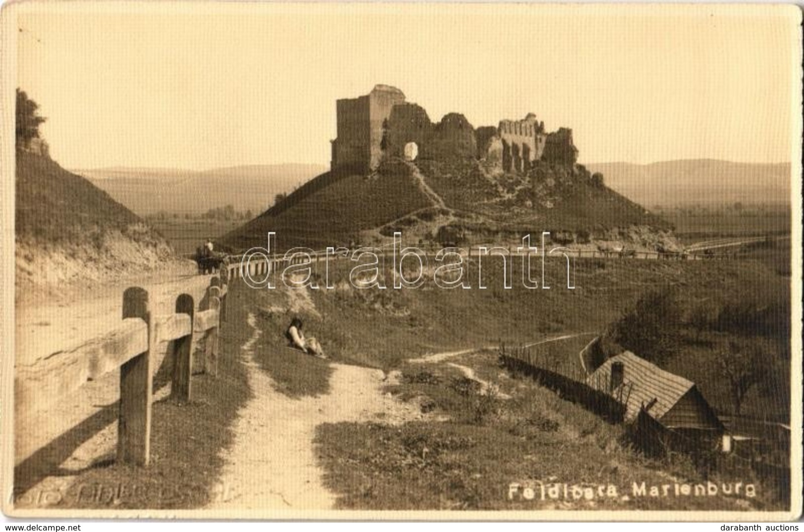 * T1/T2 Barcaföldvár, Marienburg, Feldioara; Várrom / Castle Ruins. Foto Adler Oscar, Photo - Non Classificati