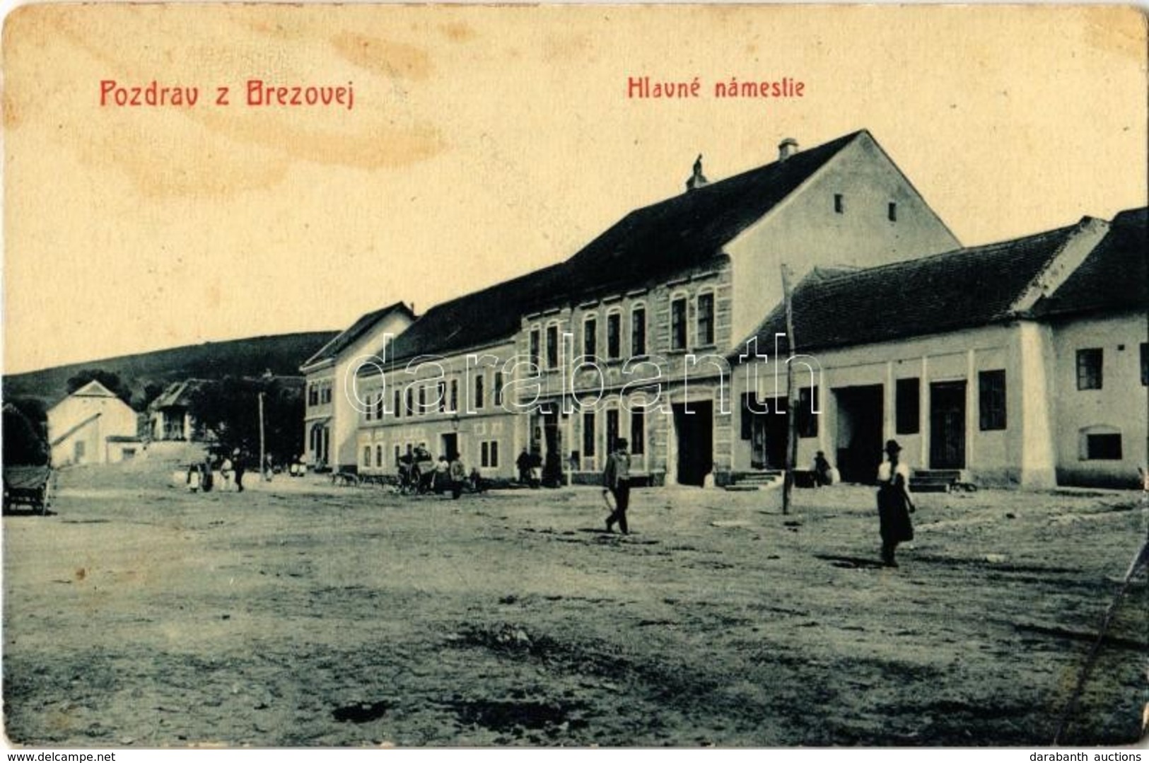 ** T3 Berezó, Brezová Pod Bradlom, Brezovej; Fő Tér, Hlavné Námestie / Main Square. W.L. Bp. 5727. Vidává Samo Gavora Ja - Non Classificati