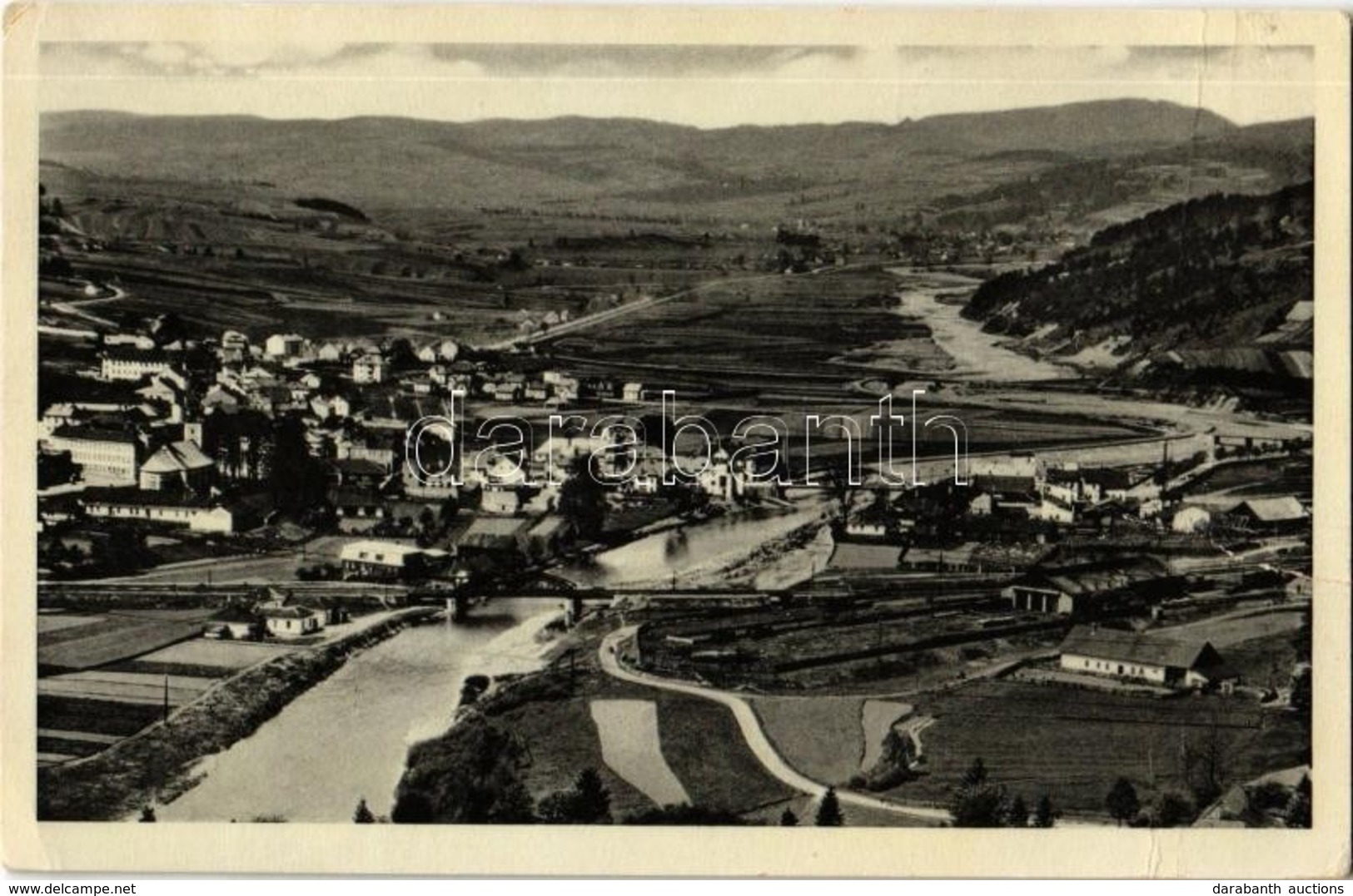 T3 Csaca, Cadca, Caca; Látkép Vasútállomással, Híddal. Kiadja C. Bielik / General View With Railway Station And Bridges  - Ohne Zuordnung