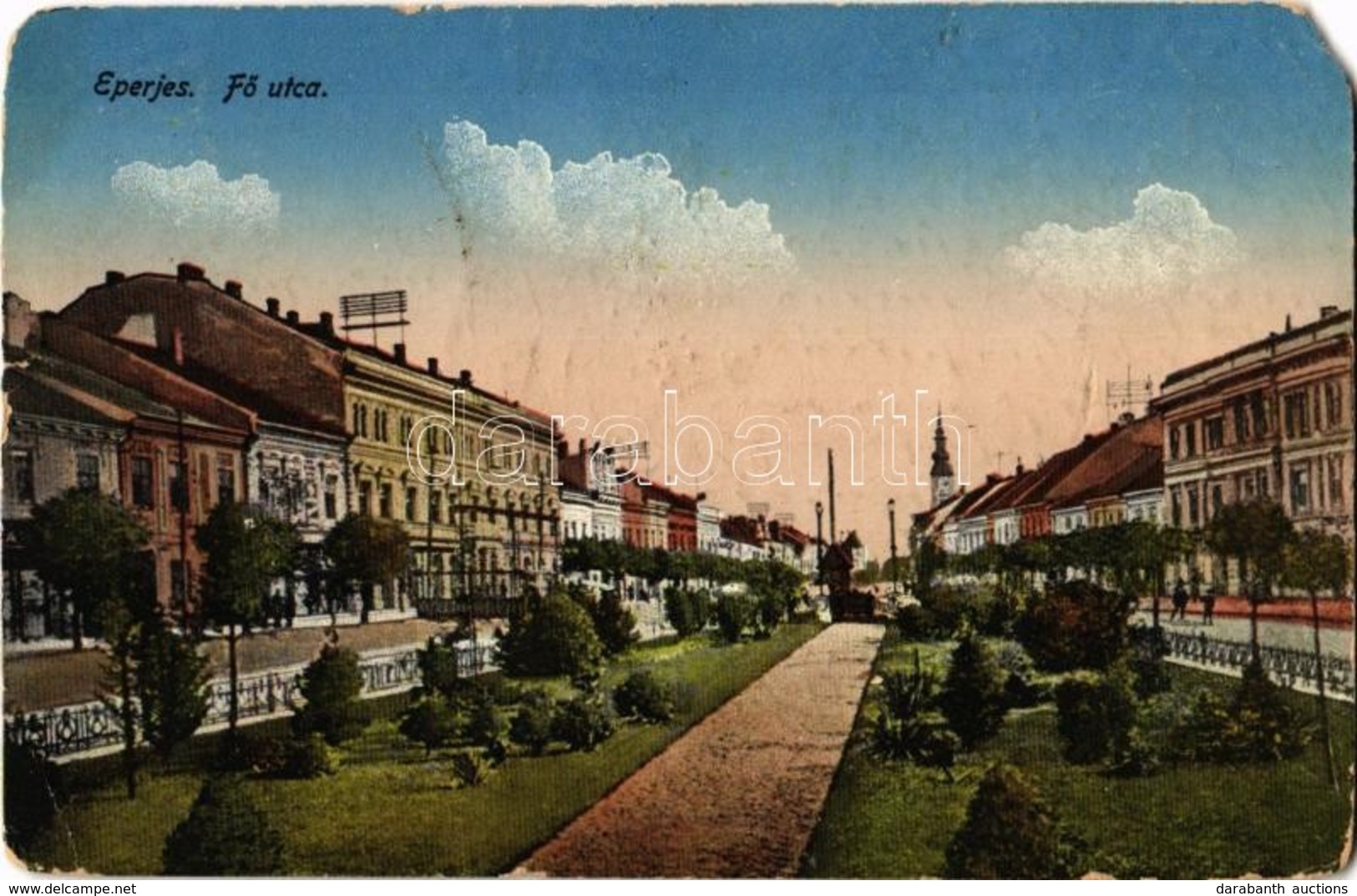 T4 1915 Eperjes, Presov; Fő Utca. Kiadja Stehr / Main Street (EM) - Ohne Zuordnung