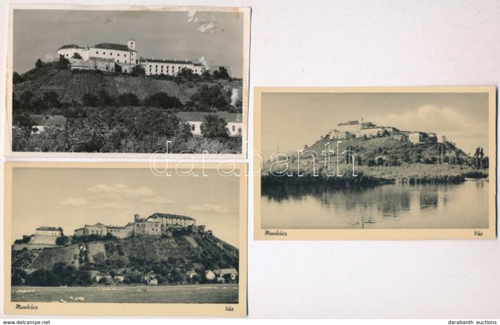 ** Munkács, Mukacheve, Mukacevo; Vár / Castle - 3 Db Régi Képeslap / 3 Pre-1945 Postcards - Non Classificati