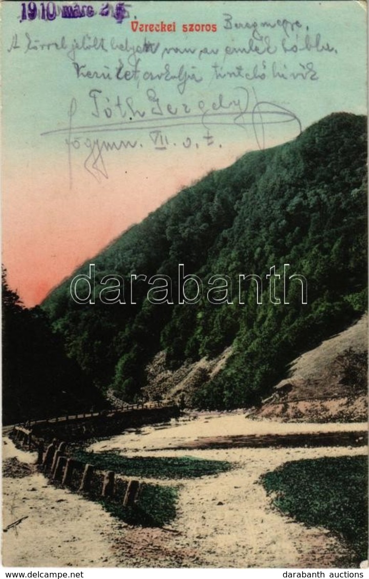 T2 1910 Vereckei-hágó, Veretsky Pass; Szoros, út. Tatz Ferenc Kiadása / Gorge, Road - Non Classificati