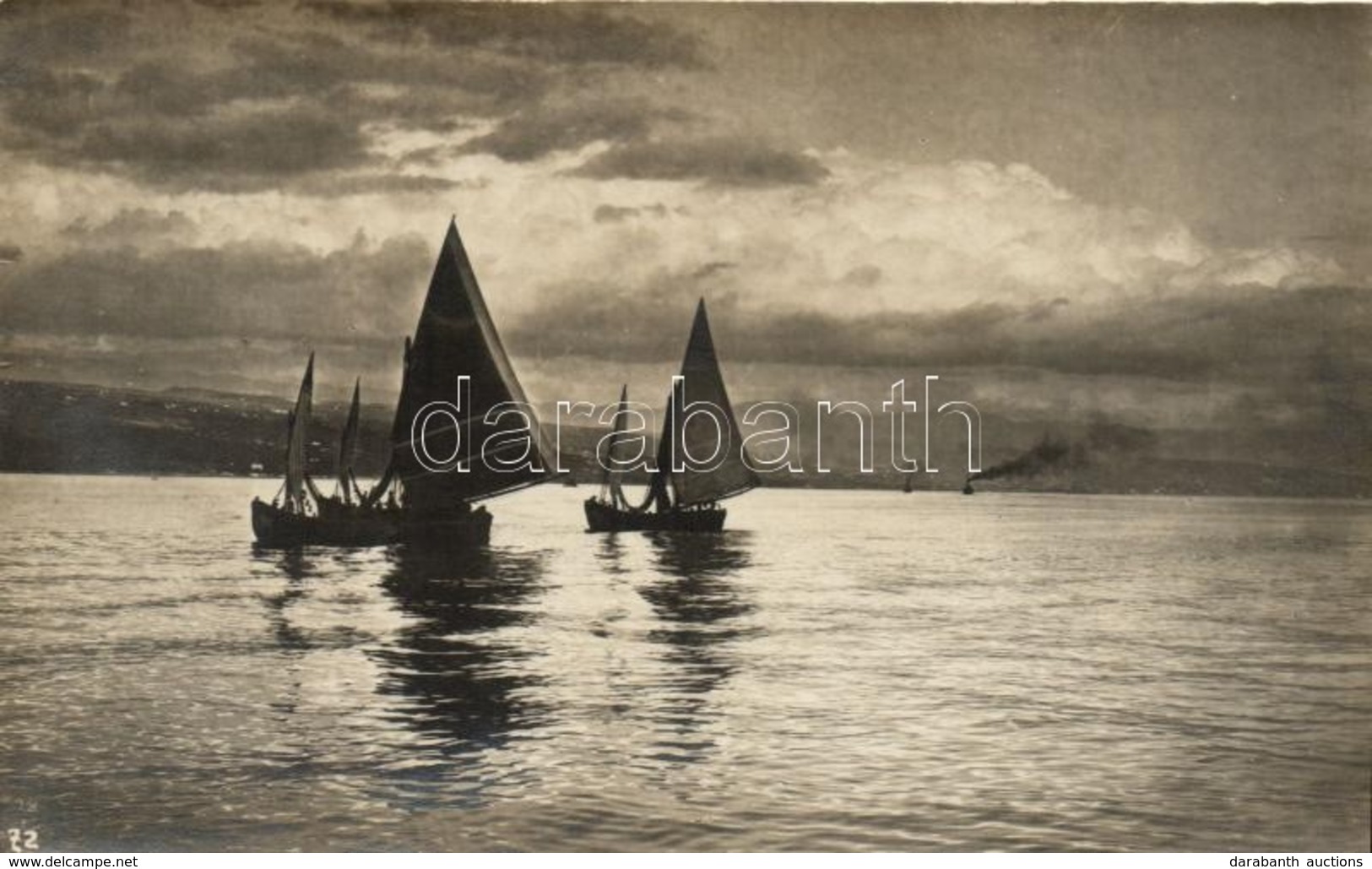 * T1/T2 1918 Abbazia, Sea, Sailing Ships, Photo - Non Classificati