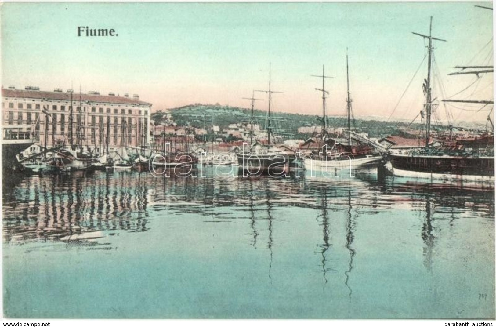 ** T1/T2 Fiume, Rijeka; Port View With Ships - Non Classificati