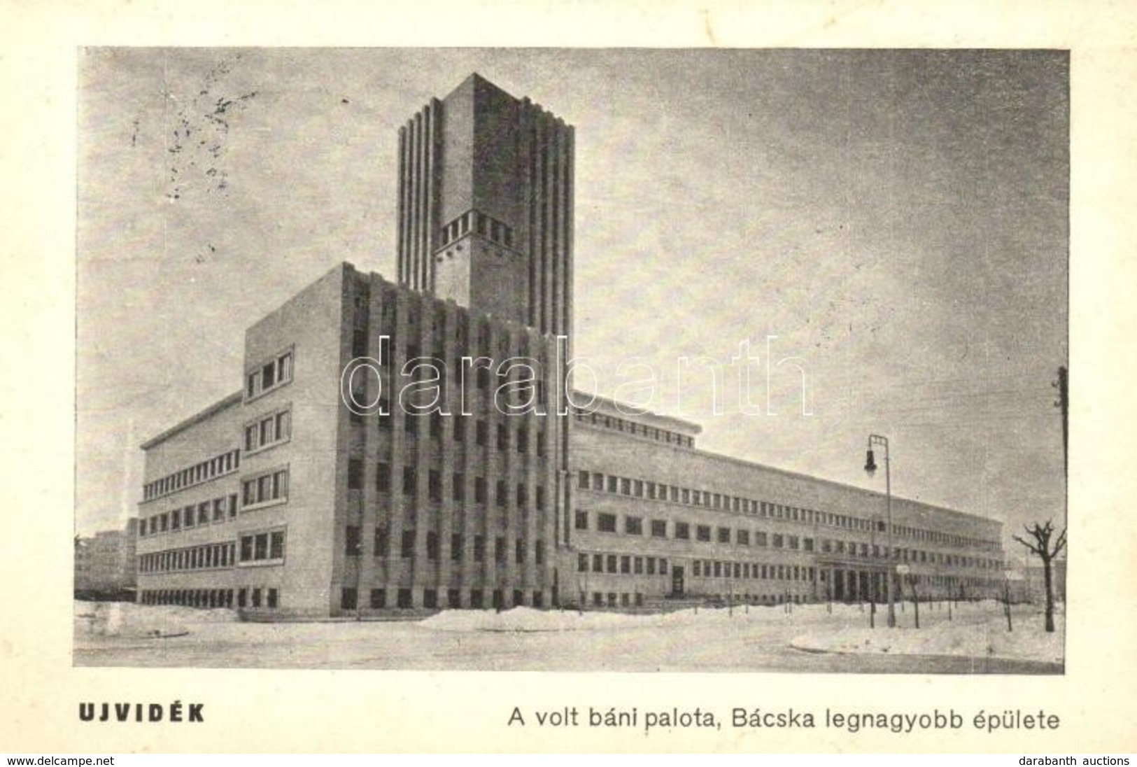 * T2 Újvidék, Novi Sad; Volt Báni Palota, Bácska Legnagyobb élete / Palace '1940 Újvidék Visszatért' So. Stpl - Non Classificati