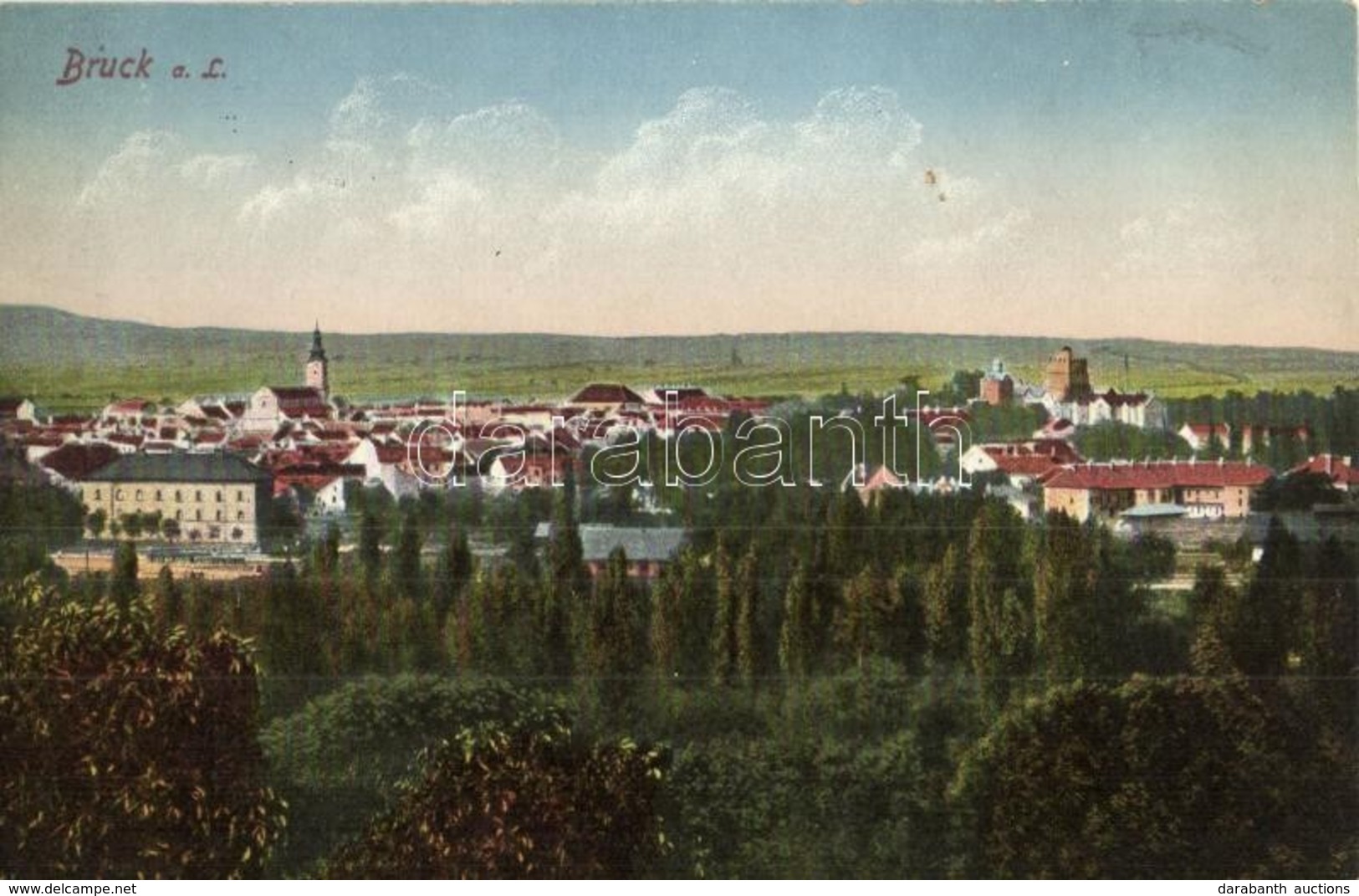 T2 Lajtabruck, Bruck And Der Leitha; Látkép. Marie Huber Kiadása / General View - Ohne Zuordnung