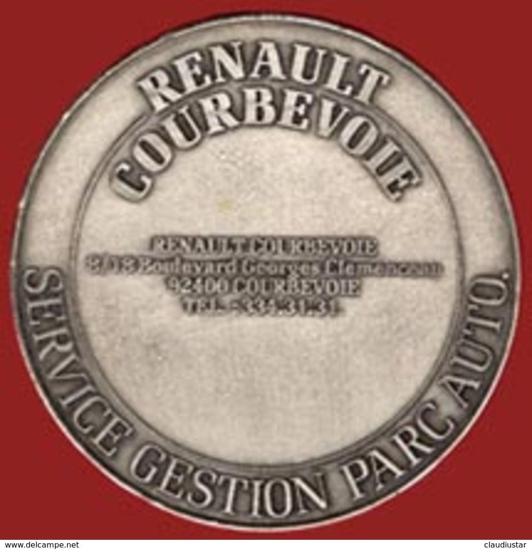 ** MEDAILLE  RENAULT  COURBEVOIE ** - Other & Unclassified