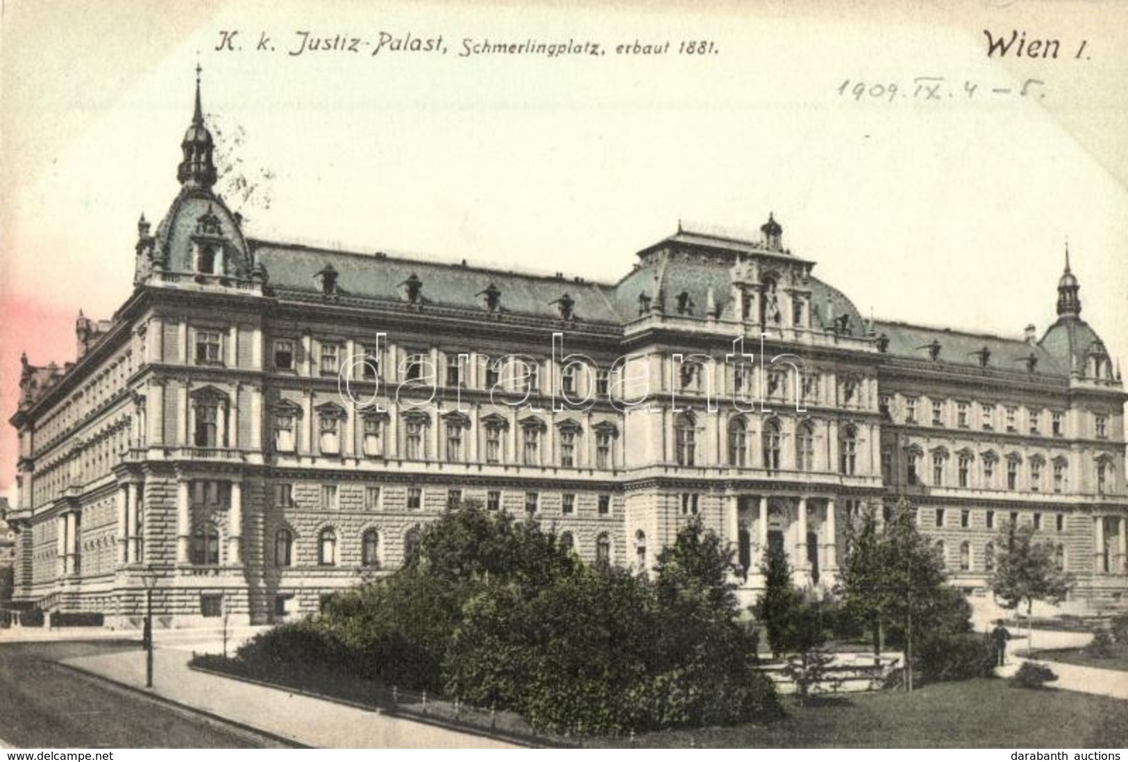 T2/T3 Vienna, Wien I. K. K. Justiz Palast, Schmerlingplatz. K. Ledermann 195 A / Palace Of Justice (EK) - Non Classificati