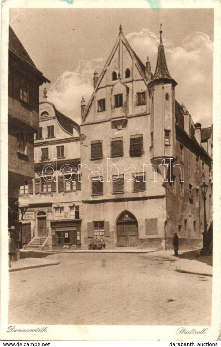 T2/T3 Donauwörth, Stadtzoll. Verlag Eduard Mager / City Customs, Tobacco Shop (EK) - Non Classificati