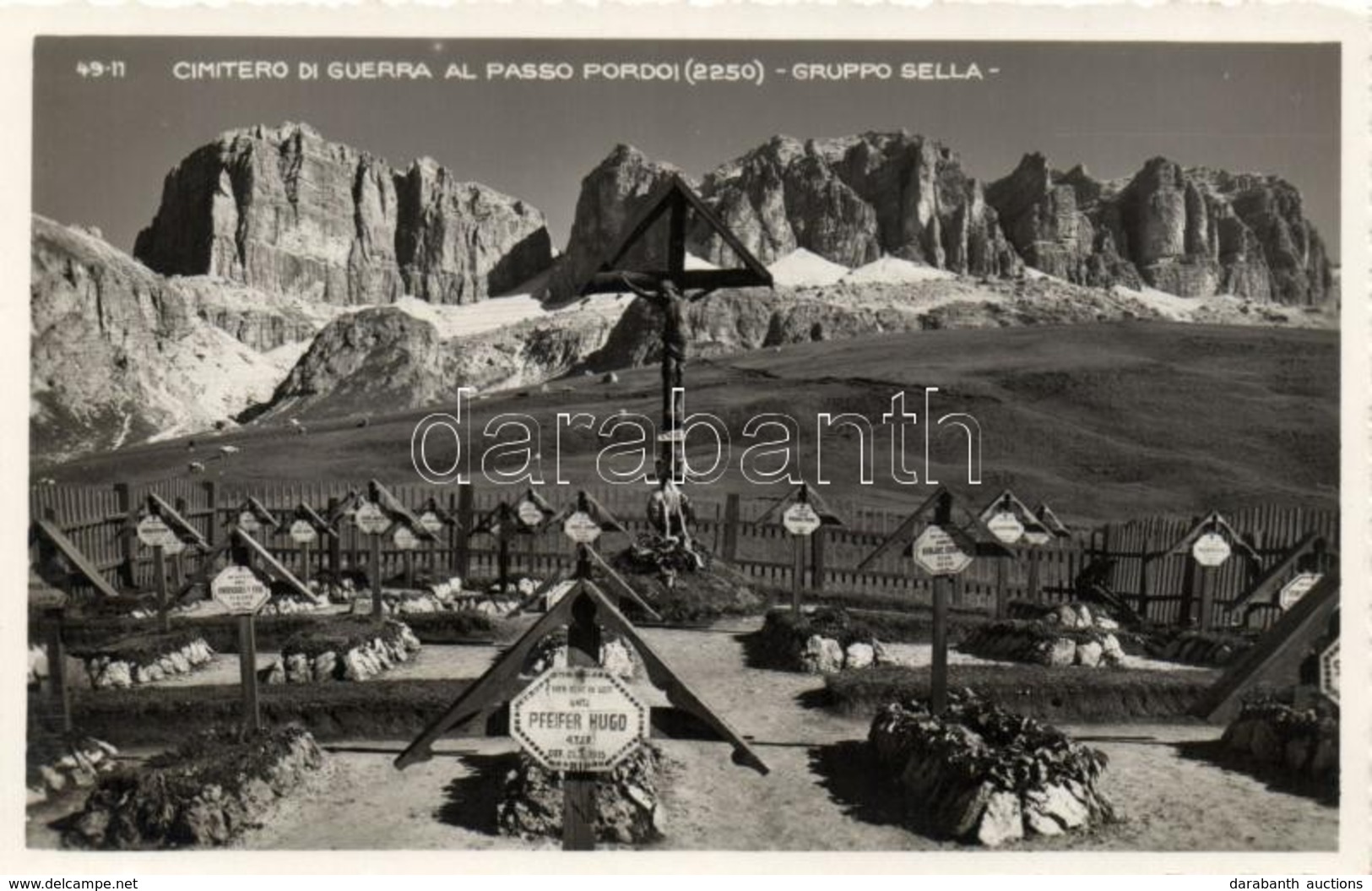 * T1/T2 Passo Pordoi, Cimitero Di Guerra / Military Cemetery - Non Classificati