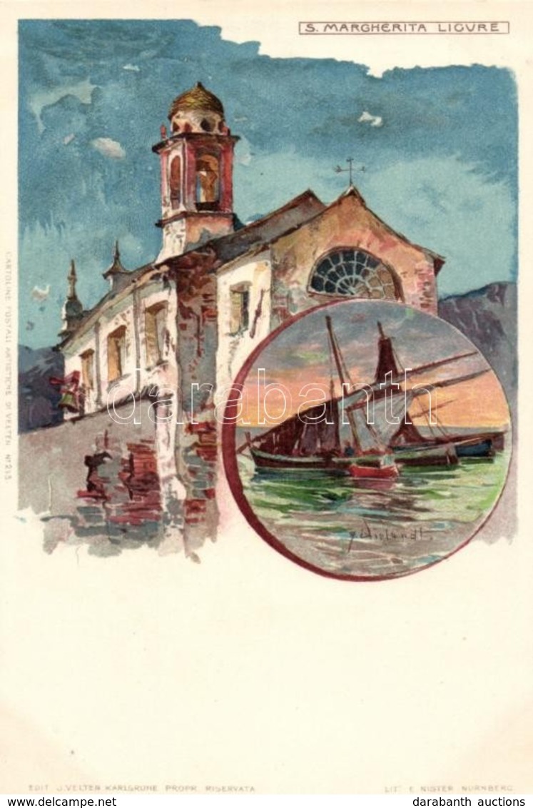 ** T1 Santa Margherita Ligure, Litho, Artist Signed - Non Classificati