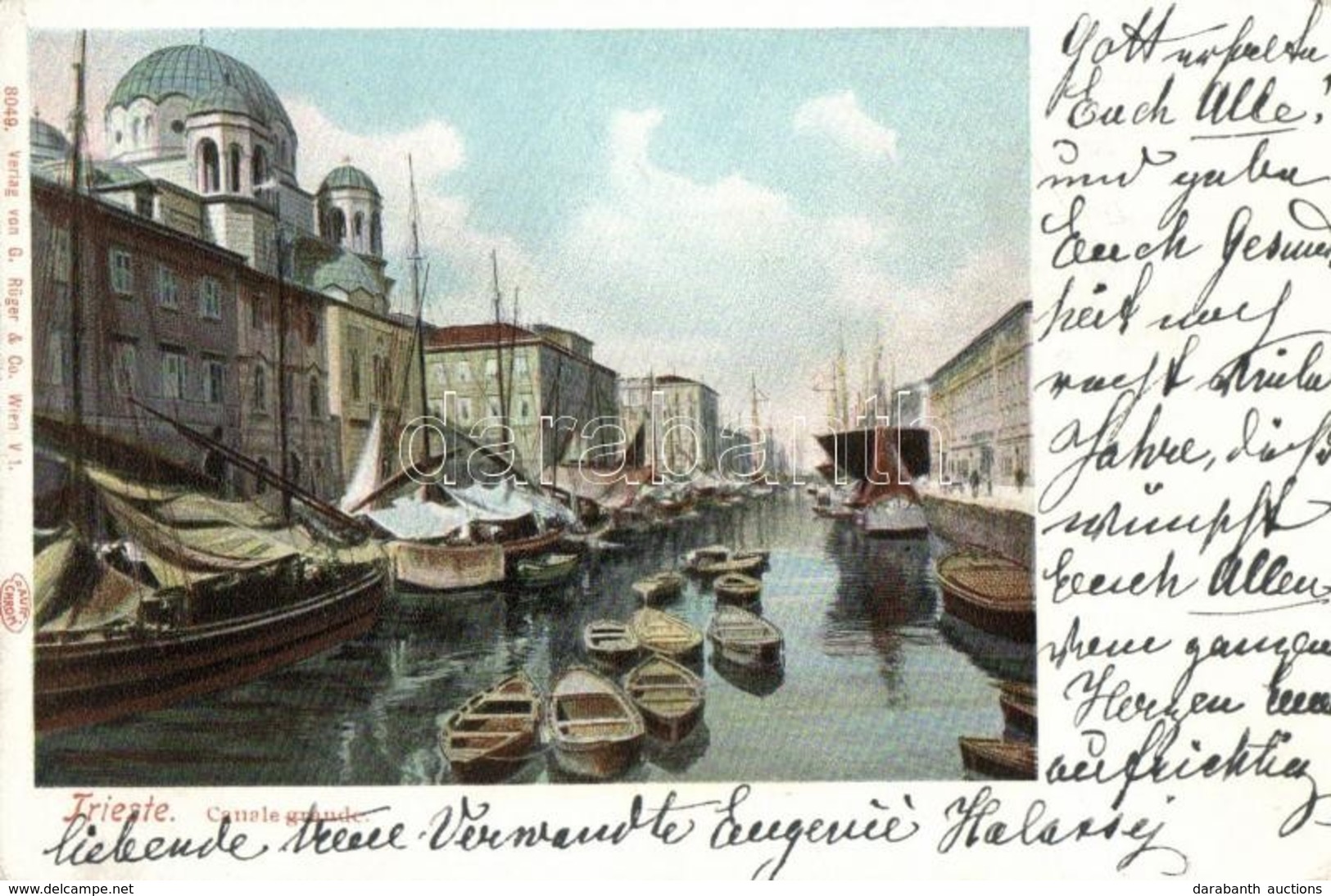 T2 Trieste, Canal Grande, Boats, Sailing Boats - Non Classificati