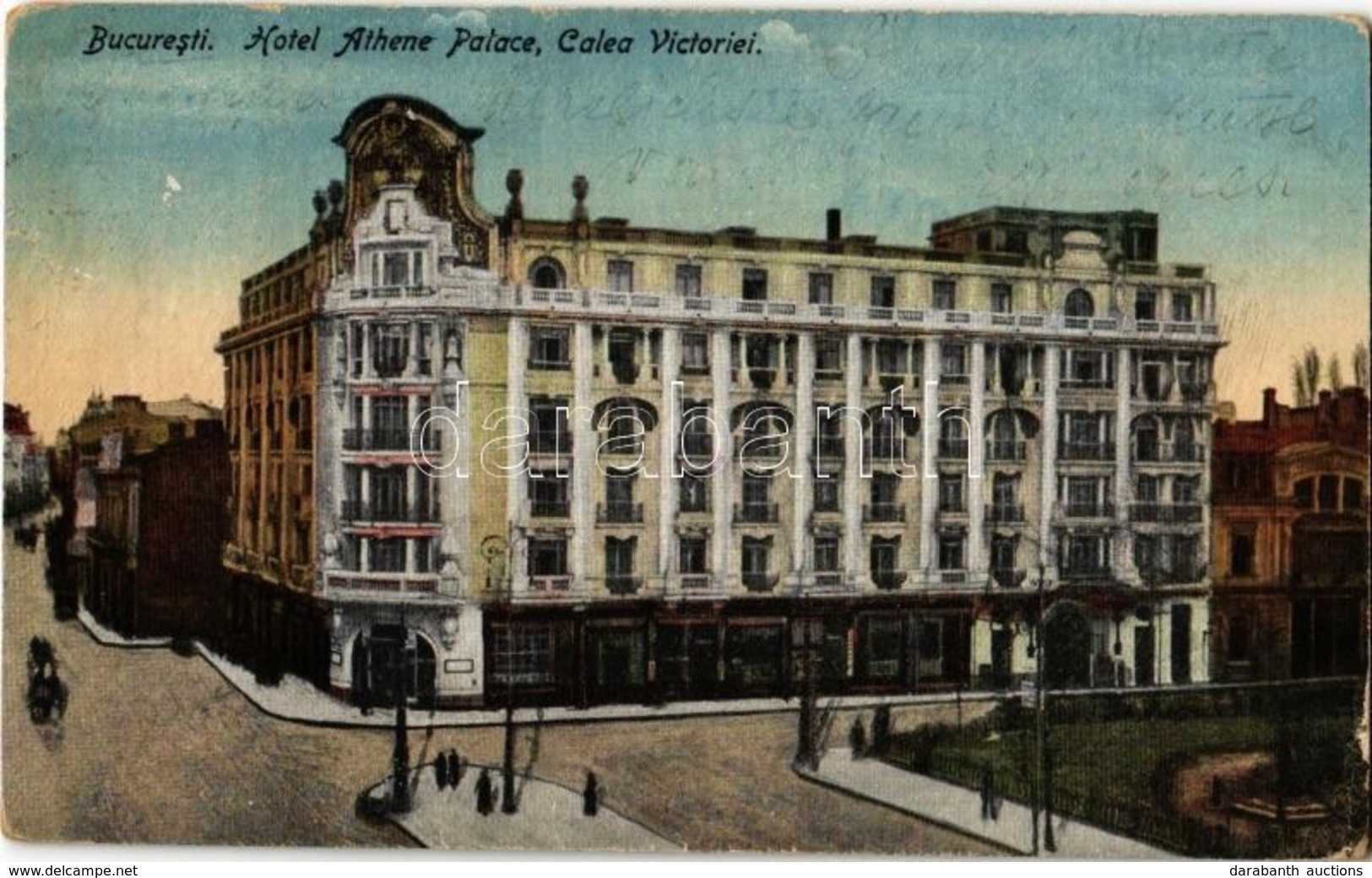 T2/T3 Bucharest, Bucuresti; Hotel Athene Palace, Calea Victoriei / Street View With Hotel - Non Classificati