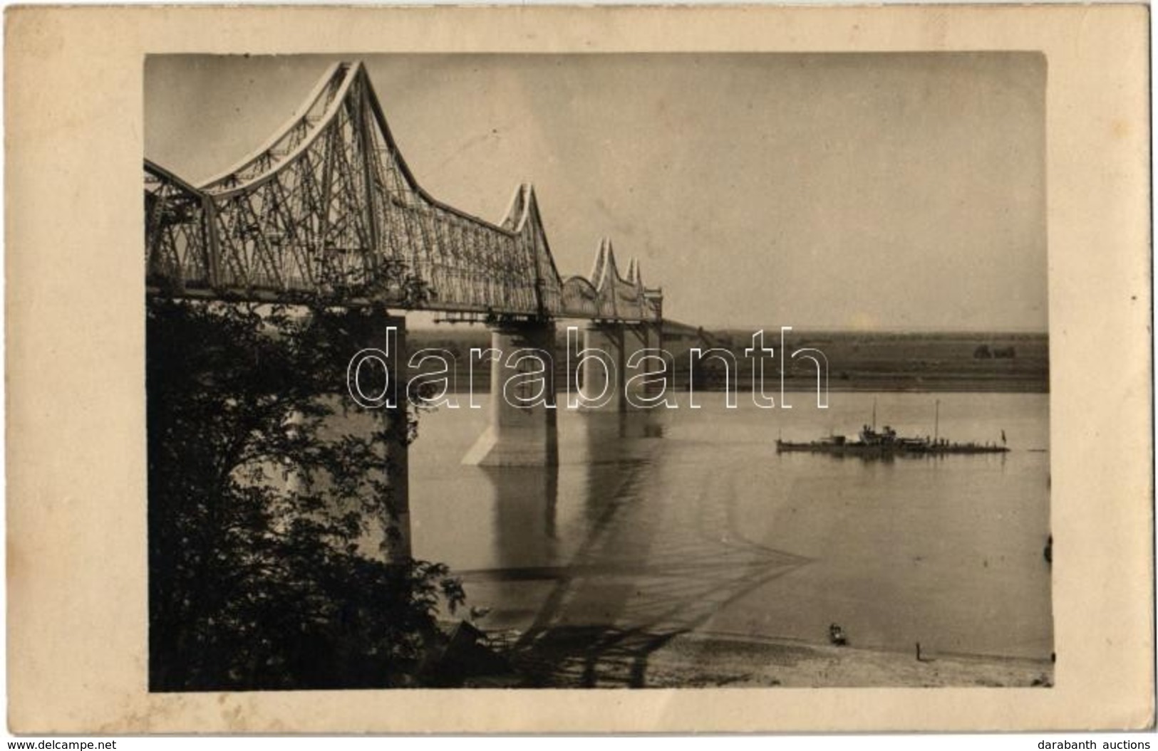 * T2 Die Brücke 'Cernavoda-Fetesti' Bei Cernavoda. 'SMS Bosna' K.u.K. Kriegsmarine Donauflottille / SMS Temes II (SMS Bo - Non Classificati