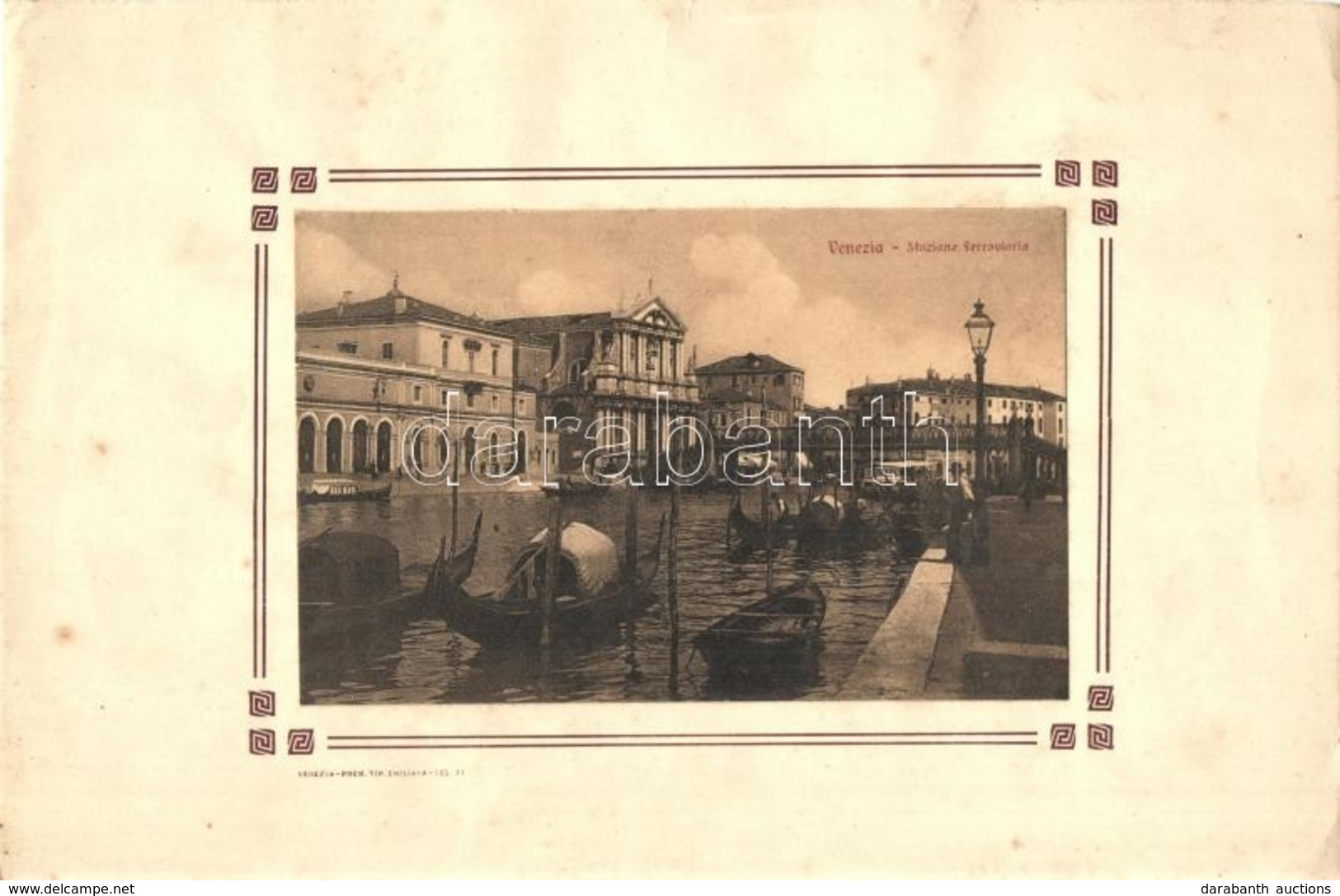 ** Venice, Venezia - 9 Pre-1945 Postcards Glued On Exhibition Sheets, Venetian Canals With Boats And Gondolas - Non Classificati