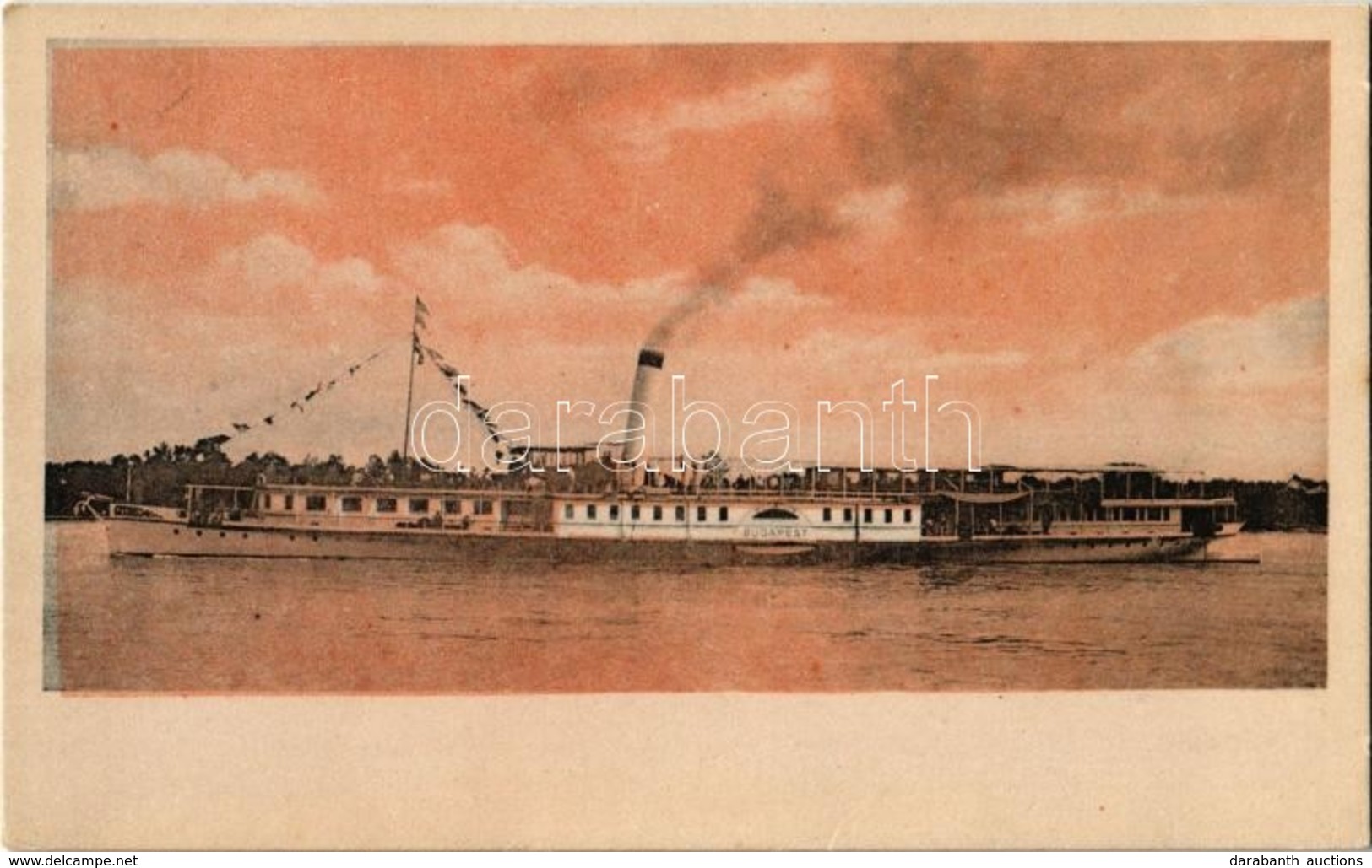 ** T1/T2 'Budapest' Oldalkerekes Gőzhajó / Hungarian Steamship - Ohne Zuordnung