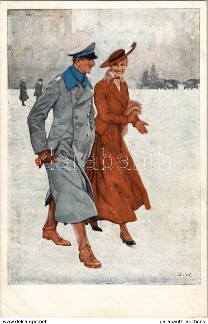 ** T2/T3 Renommierbummel. Kriegspostkarten Von B. Wennerberg Nr. 14. / WWI German Military Art Postcard, Woman On A Walk - Non Classificati