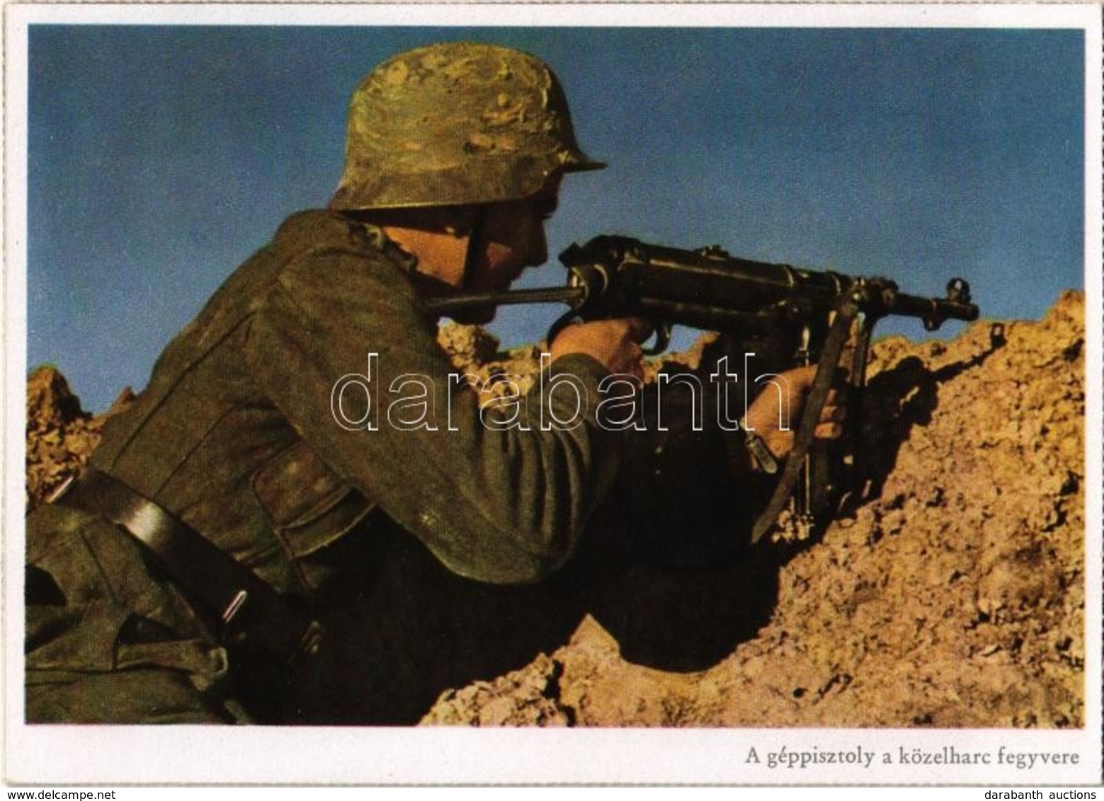 ** T1/T2 A Géppisztoly A Közelharc Fegyvere. Dr. Bohne Haditudósító Felvétele / WWII German Military, Machine Gun. Repro - Non Classificati