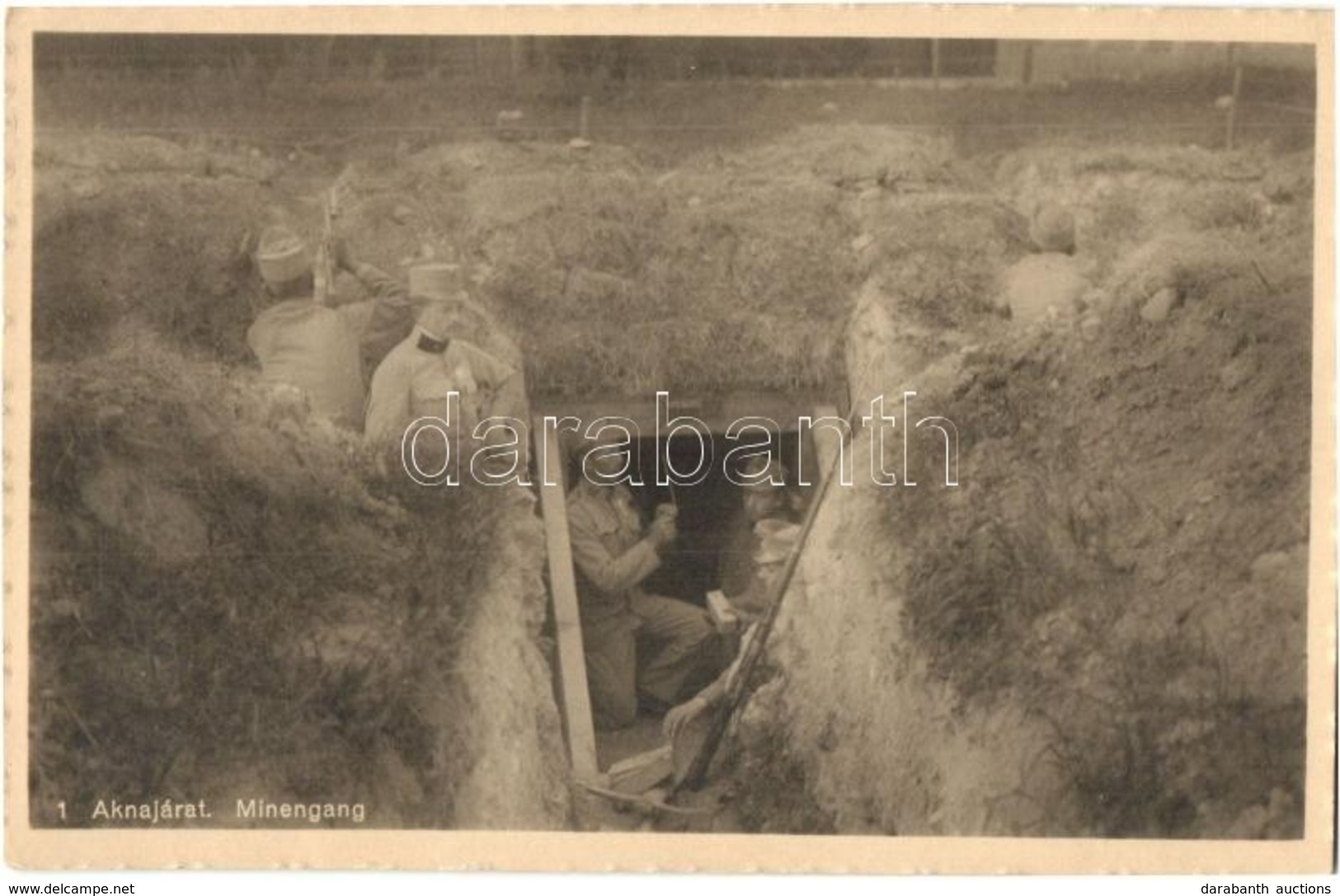 ** T2 Osztrák-magyar Katonák Az Aknajáratban / Minengang / WWI Austro-Hungarian K.u.K. Military, Soldiers In The Trenche - Non Classificati