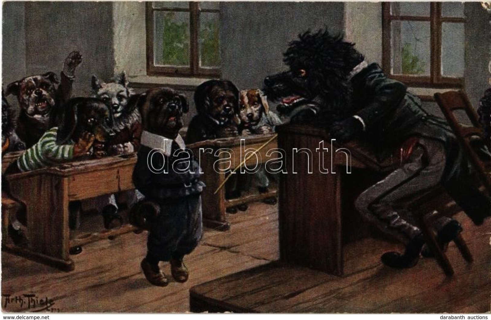 * T2 Zureden Hilft / Dog Classroom. T.S.N. Serie 1572. S: Arthur Thiele - Non Classificati