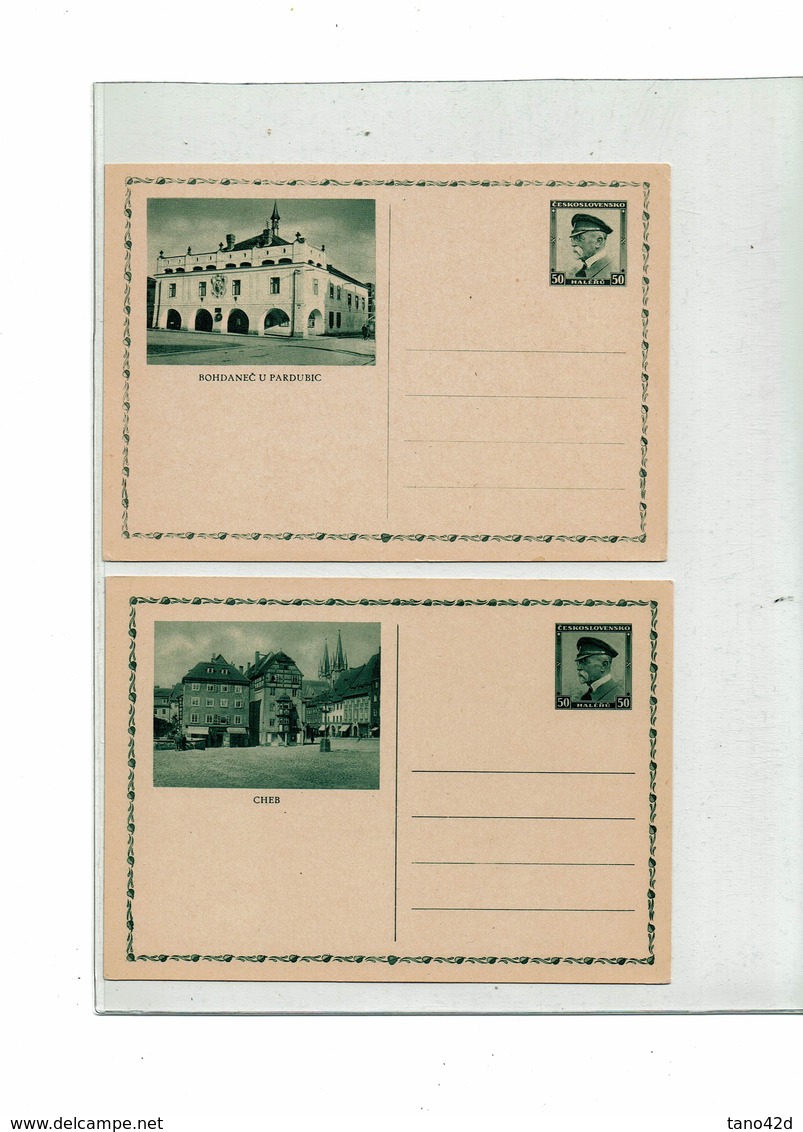 FAL10- TCHECOSLOVAQUIE - 19 CARTES POSTALES ILLUSTREES DE LA SERIE MICHEL N° 64