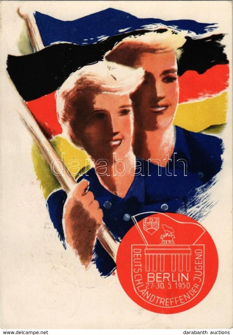 * T2/T3 1950 FDJ. Deutschlandtreffen Der Jugend. So. Stpl (EK) - Non Classificati