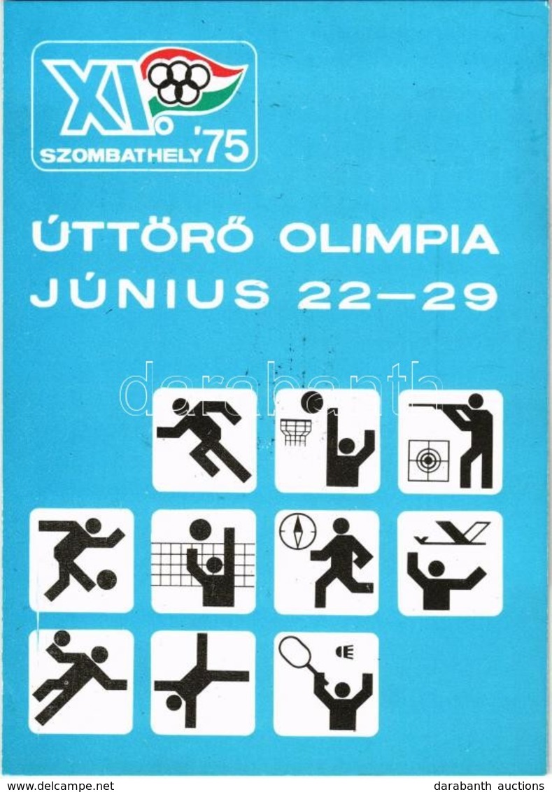 * T1/T2 1975 Szombathely, Úttörő Olimpia. So. Stpl - Ohne Zuordnung