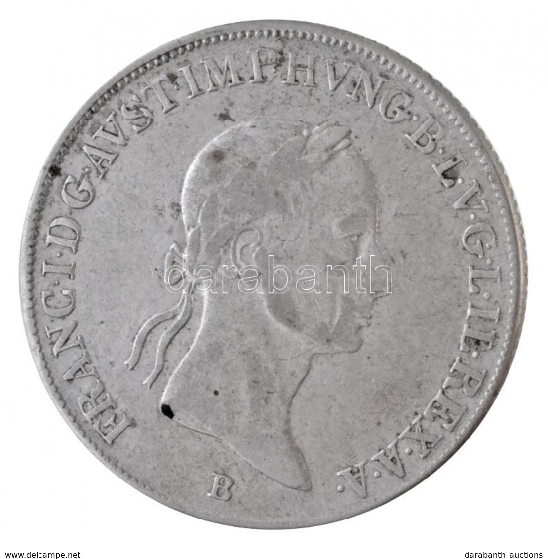 1834B 20kr Ag 'Ferenc' (6,55g) T:2- 
Hungary 1834B 20 Kreuzer 'Franz' (6,55g) C:VF 
Huszár: 1982., Unger III.: 1381.a - Non Classificati