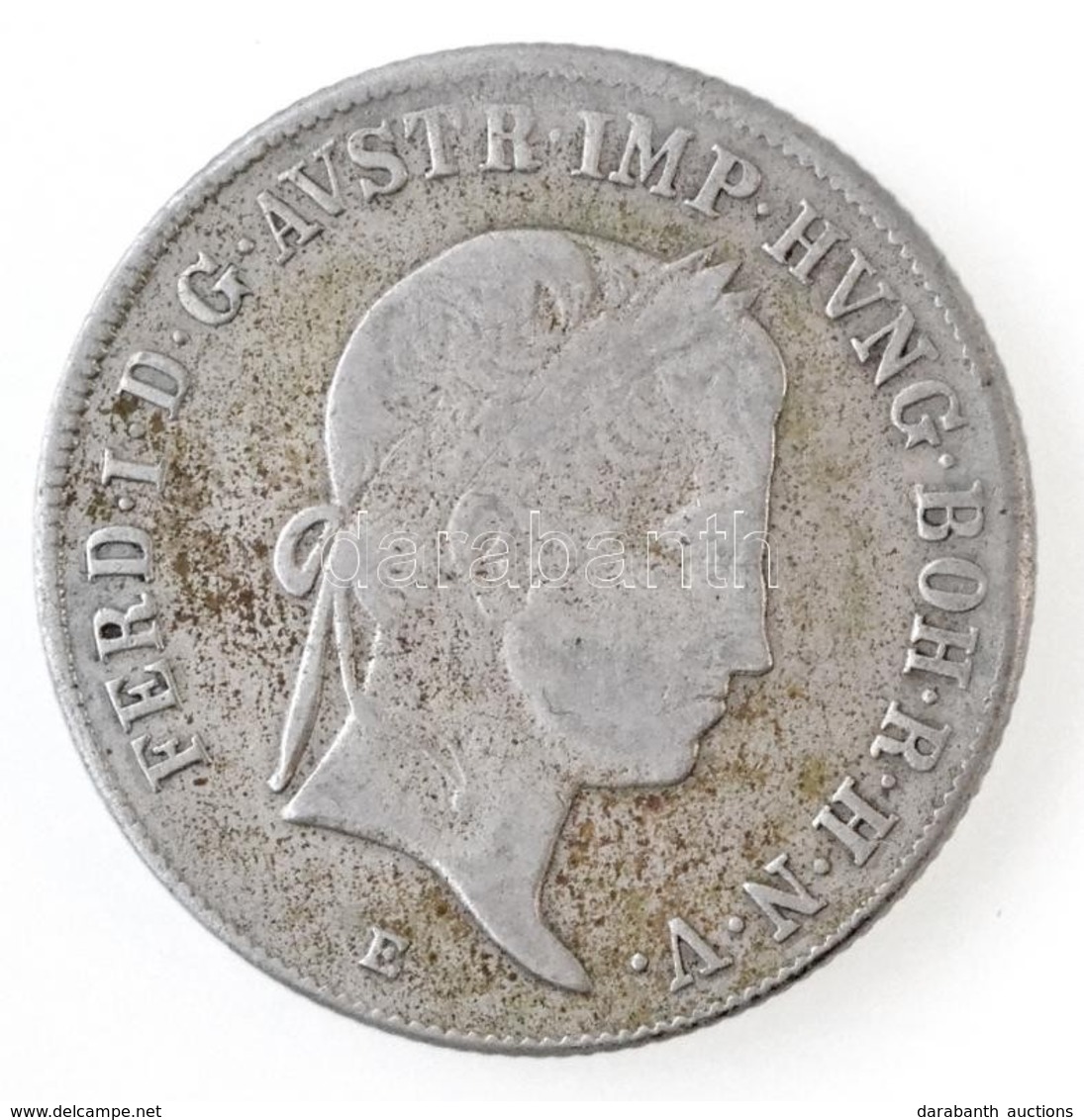 1837E 20kr Ag 'V. Ferdinánd' (6,56g) T:2,2-
Hungary 1837E 20 Kreuzer Ag 'Ferdinand V' (6,56g) C:XF,VF 
Huszár: 2084., Un - Ohne Zuordnung