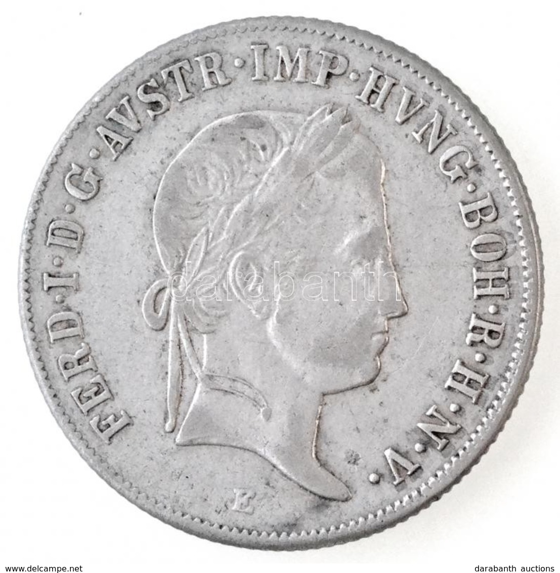 1838E 20kr Ag 'I.Ferdinánd' (6,64g) T:2,2- 
Huszár: 2084., Unger III.: 1421.b - Non Classificati