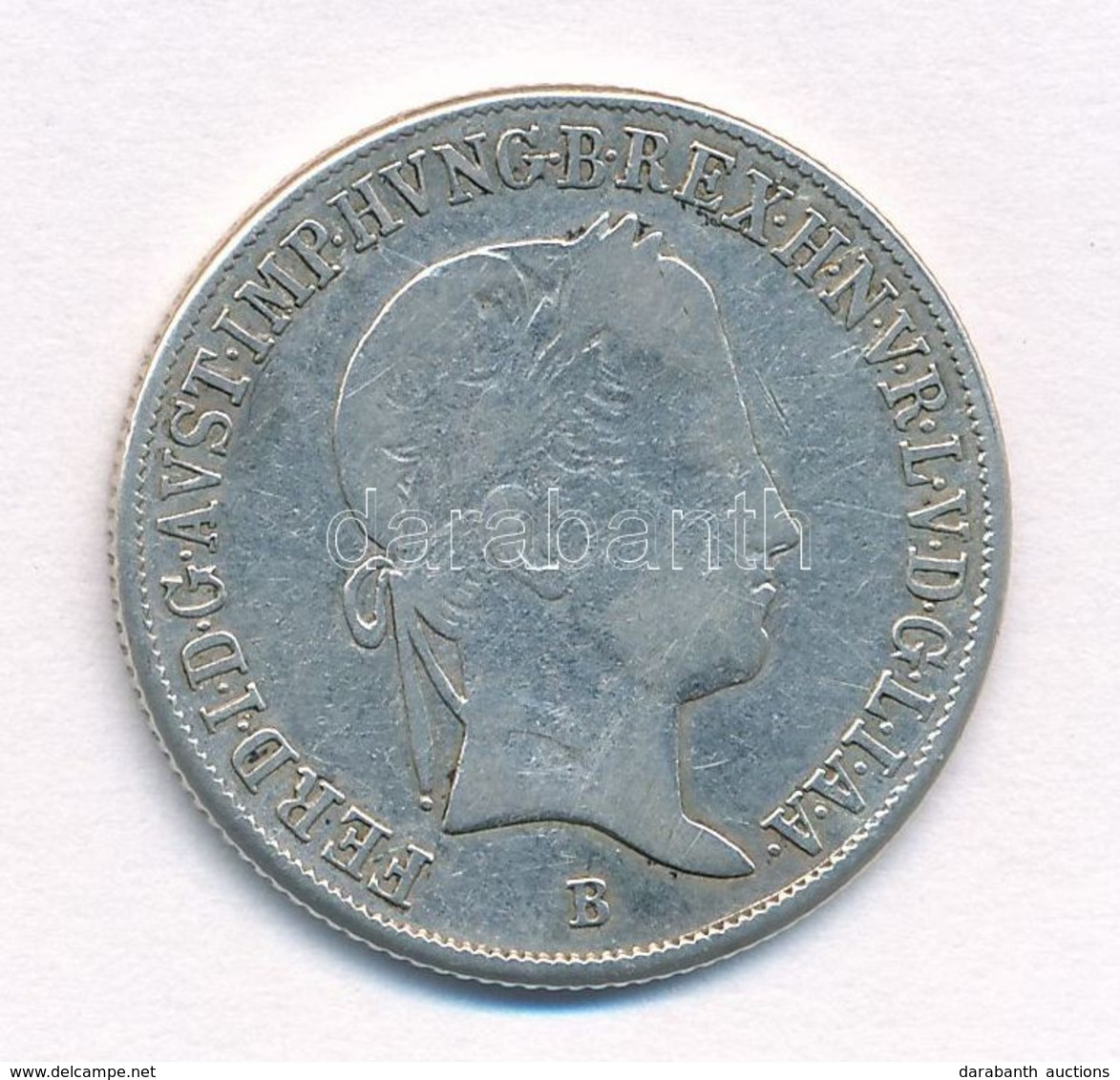 1845B 20kr Ag 'V. Ferdinánd' T:2,2-
Huszár 2081., Unger III.:1419. - Ohne Zuordnung