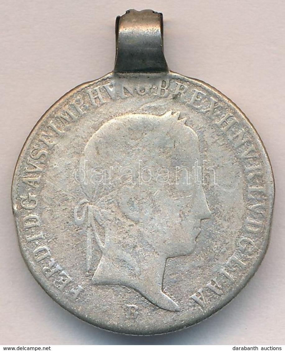 1846B 20kr Ag 'V. Ferdinánd' T:3 Füllel - Non Classificati