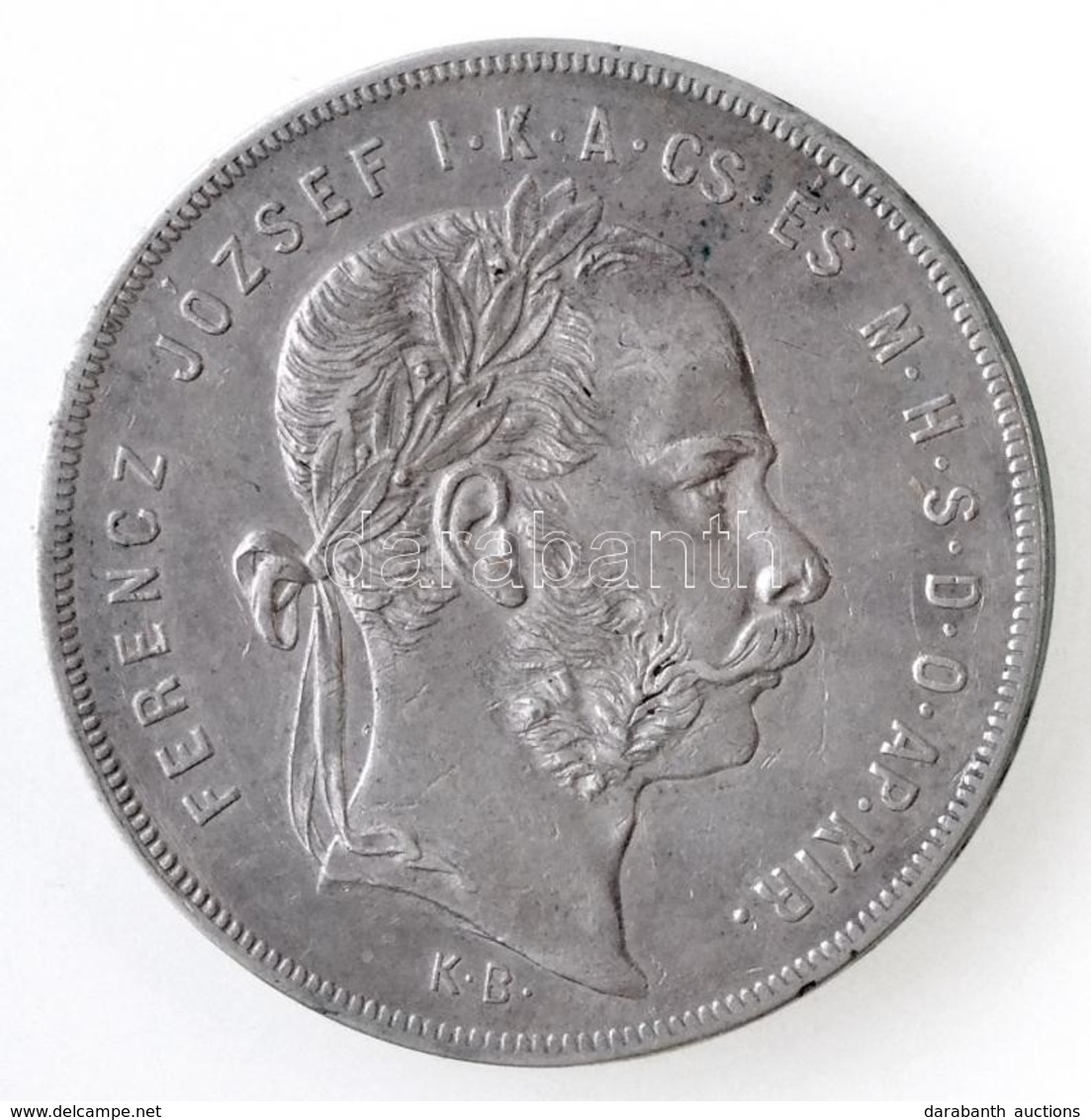 1873KB 1Ft Ag 'Ferenc József / Középcímer' Körmöcbánya T:1-  Hungary 1873KB 1 Forint Ag 'Franz Joseph' Kremnitz C:AU Hus - Non Classificati